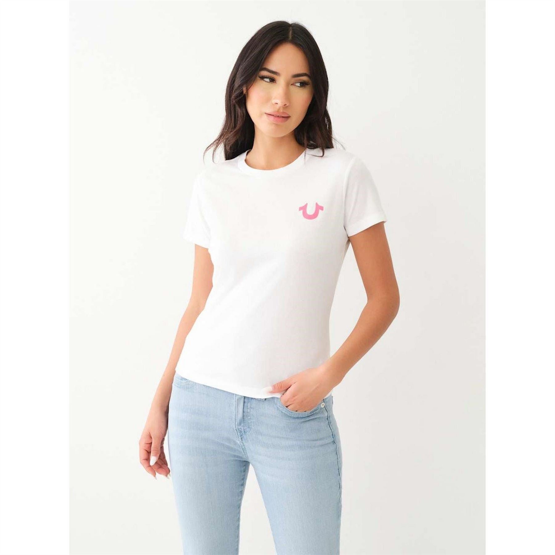 True Religion Buddha Print Regular Fit Crew Neck T-Shirt
