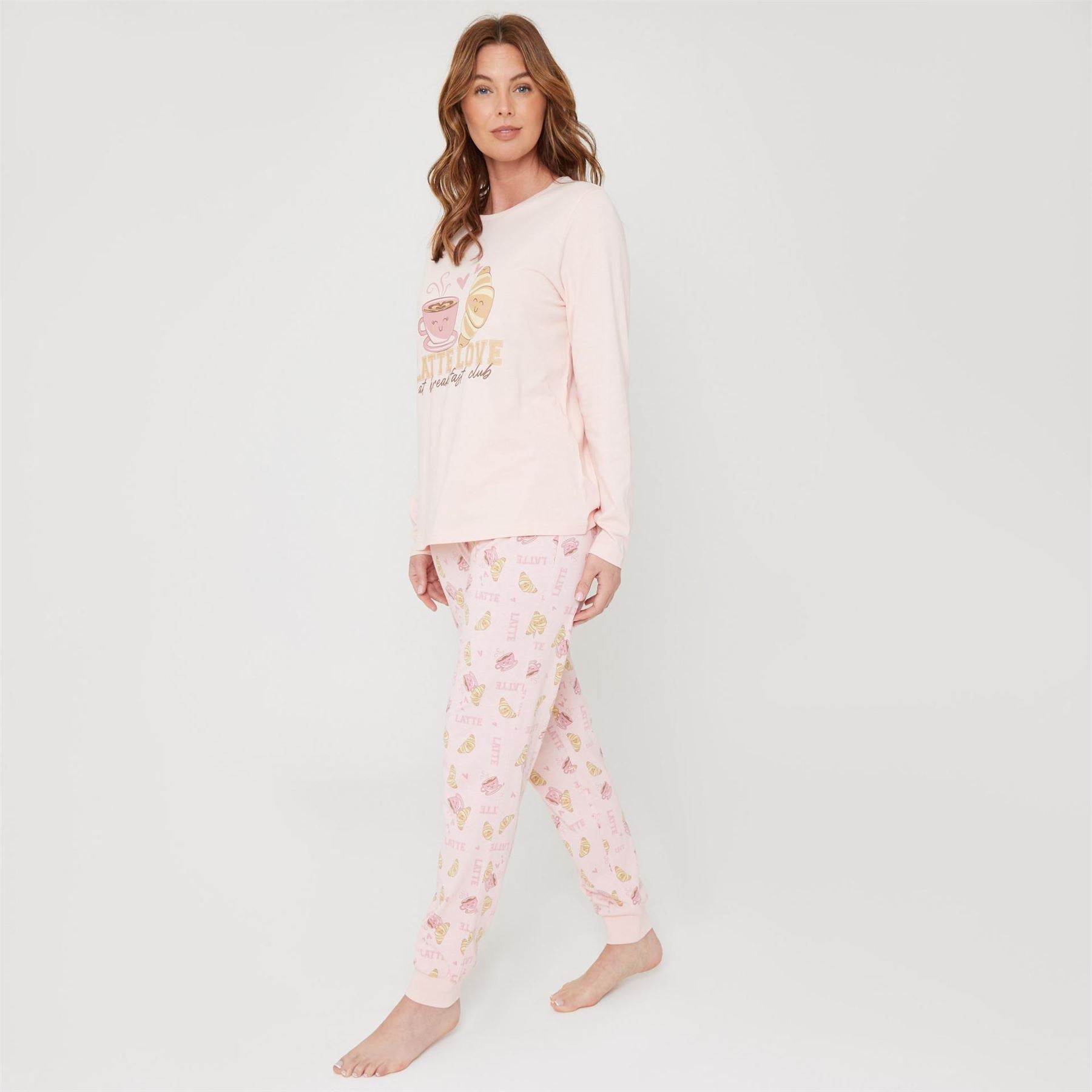 Miso Crew Neck Long Sleeve Lettering Pyjama