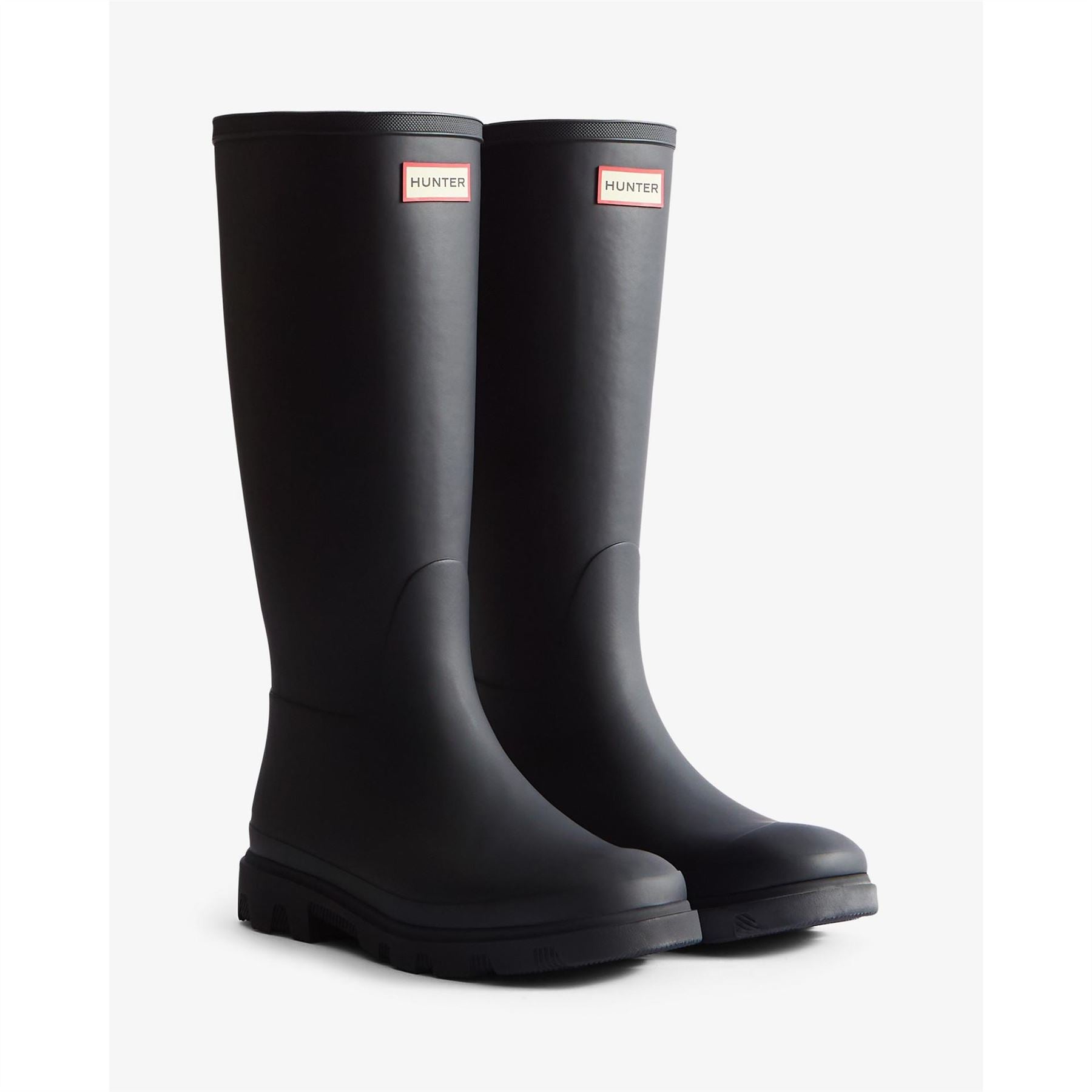 Hunter Downpour Tall Rain Boots with Lug Sole