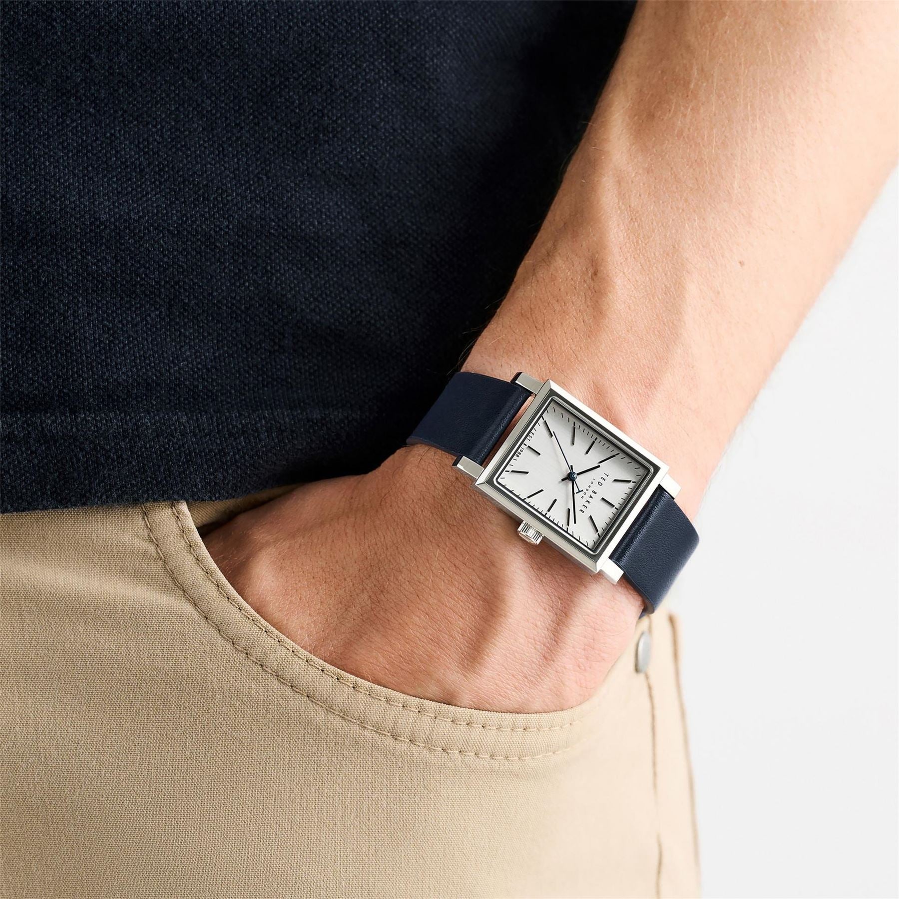 Ted Baker Jaareth Sn62 Leather Single Wrap Strap Dress Analogue Watch