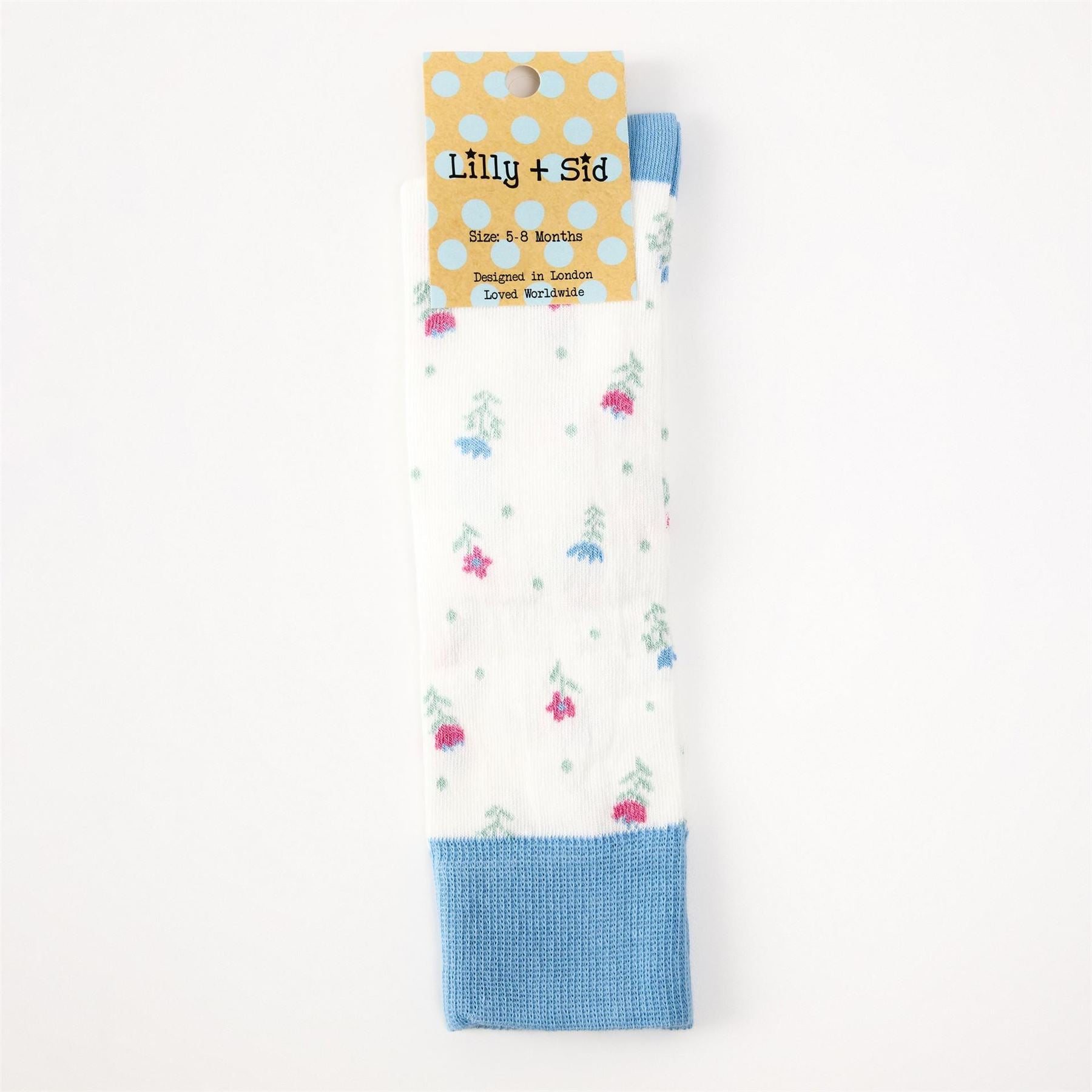 Lilly and Sid Floral Knee High Socks