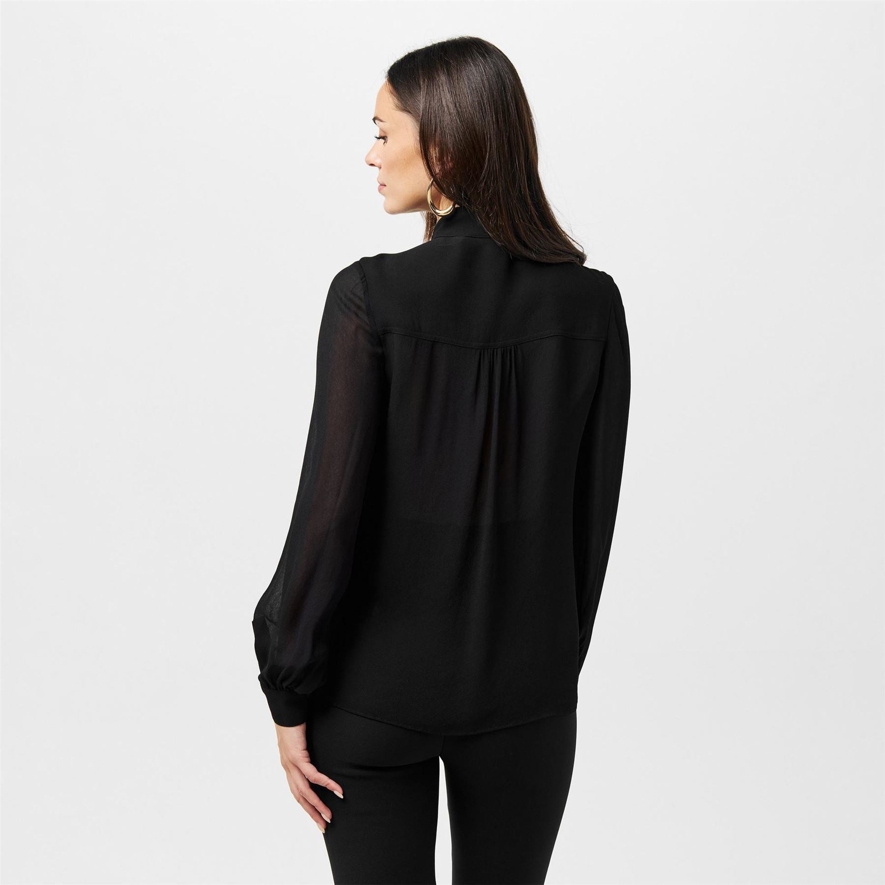 Ted Baker Relaxed Fit Band Collar Long Sleeve Cuff Shirt