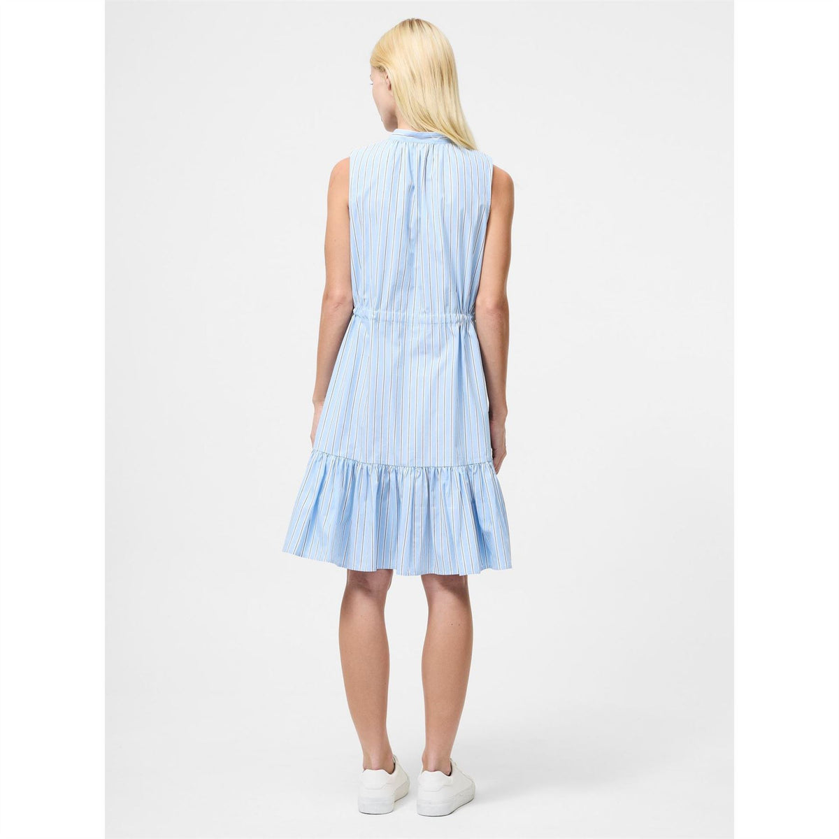 French Connection Era High Neck Knee Length Tiered Dress