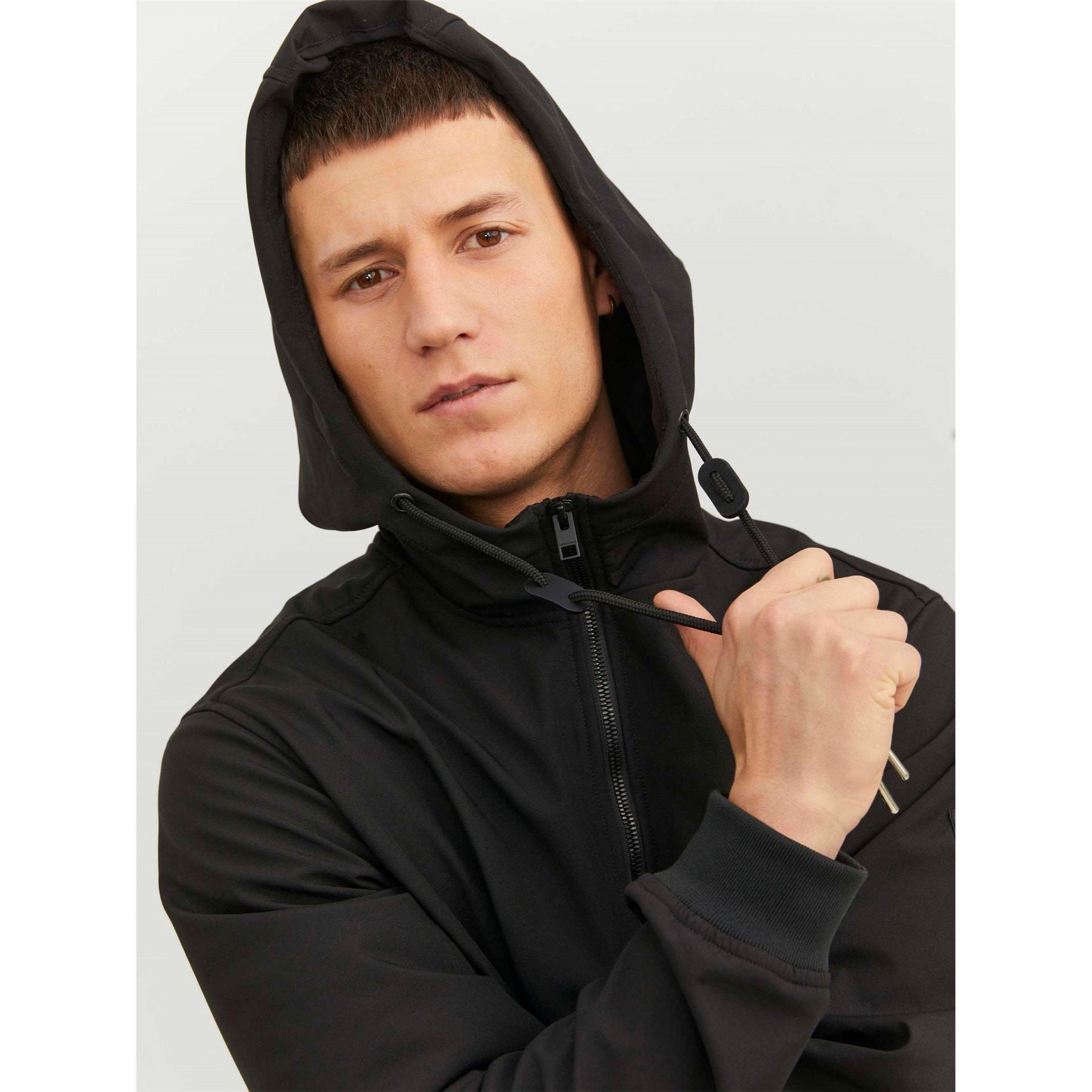 Jack and Jones Zipped Hooded Softshell Jacket