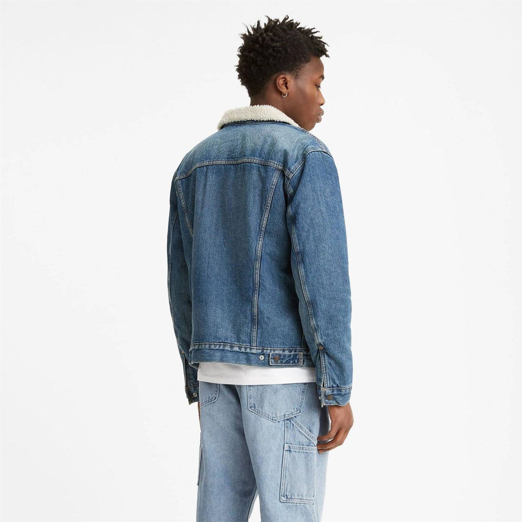 Levis Type 3 Sherpa Cotton Mix Long Sleeve Denim Jacket