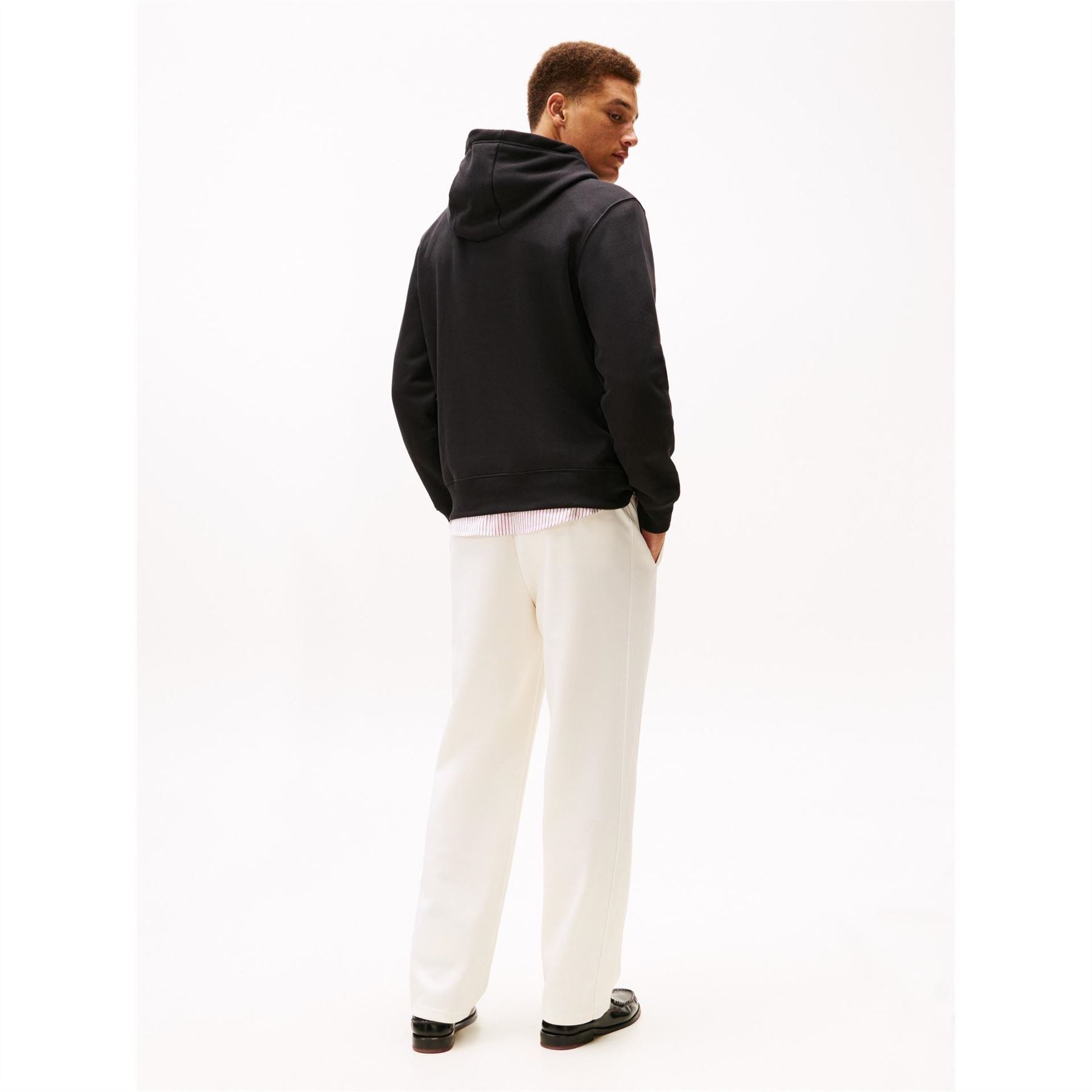 Tommy Hilfiger Embroidered Flag Hooded Long Sleeve Sweatshirt