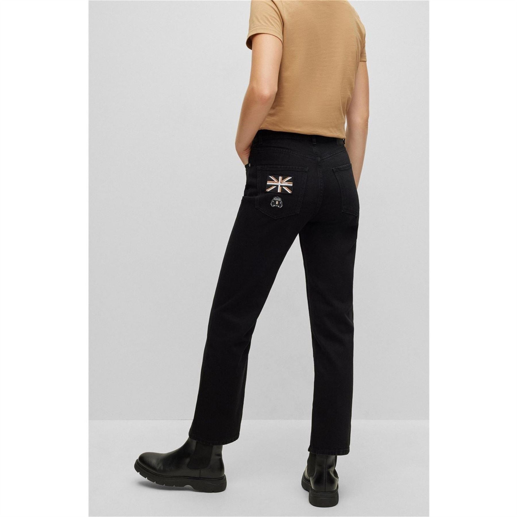 Boss Straight Cropped Jeans