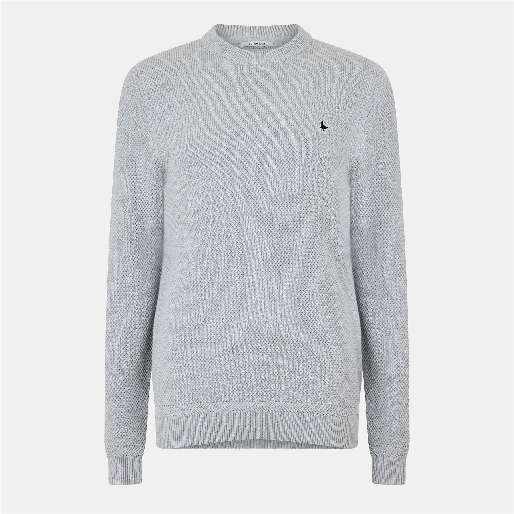 Jack Wills Mens Linus Seed Stitch Crew Neck Jumper