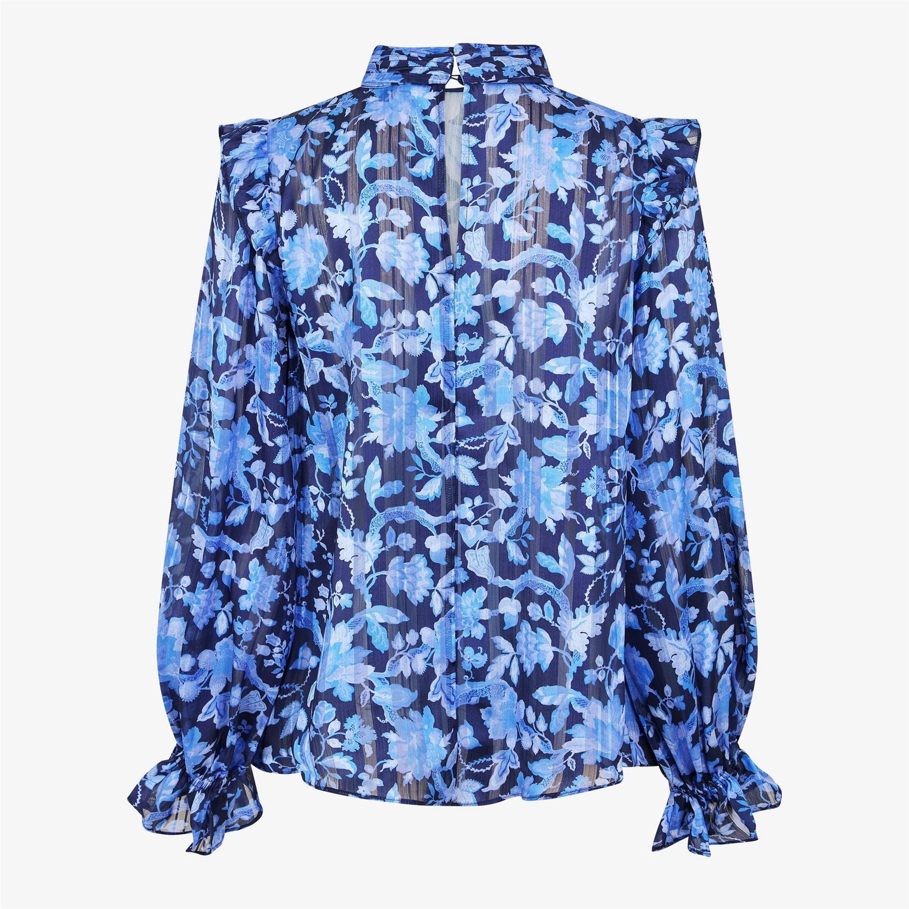 French Connection Cynthia High Neck Relaxed Fit Blouse
