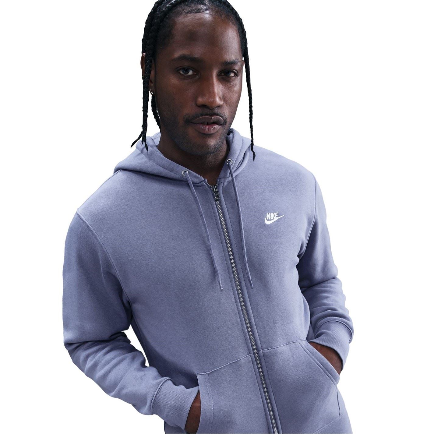 Nike Mens Sportswear Club Fleece Full Zip Hoodie