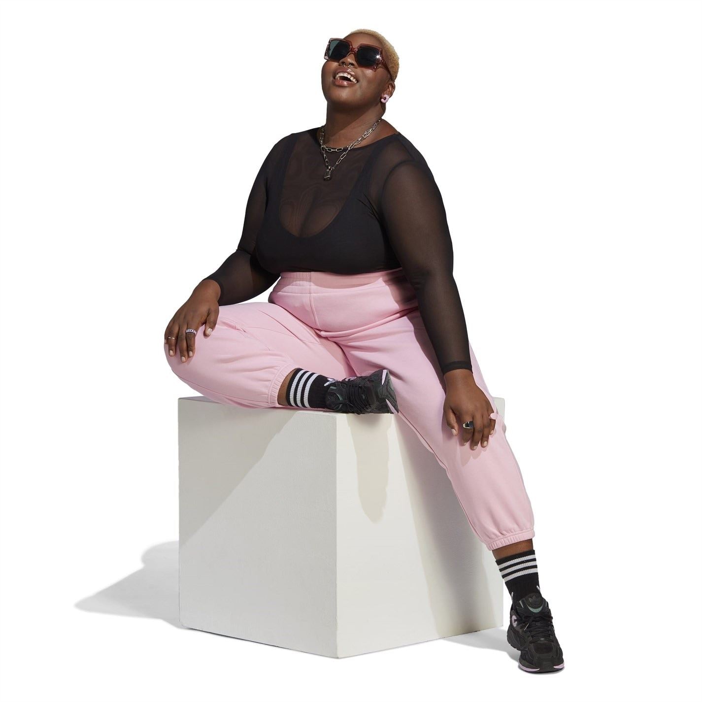 adidas Originals Womens Essentials Plus Size Fleece Joggers