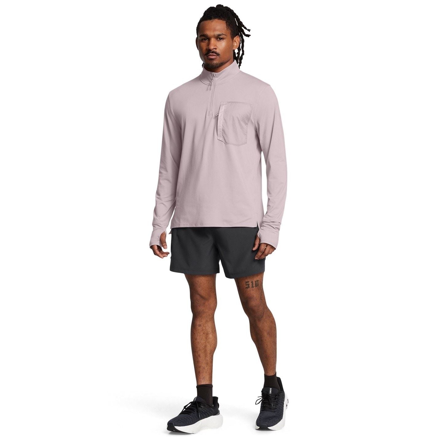 Under Armour Trail Zip Neck Long Sleeve Competition T-Shirt