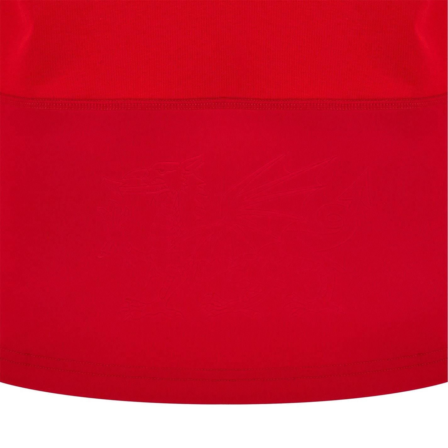 Macron Welsh Rugby Union Collar Home Shirt 2024 Juniors