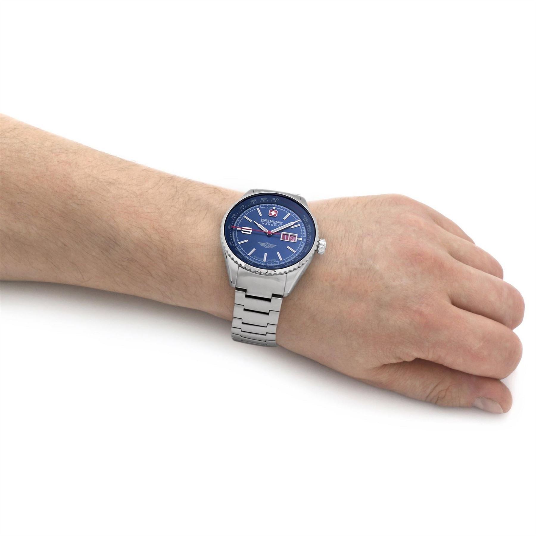 Swiss Military Hanowa Stainless Steel Sports Analogue Quartz Watch