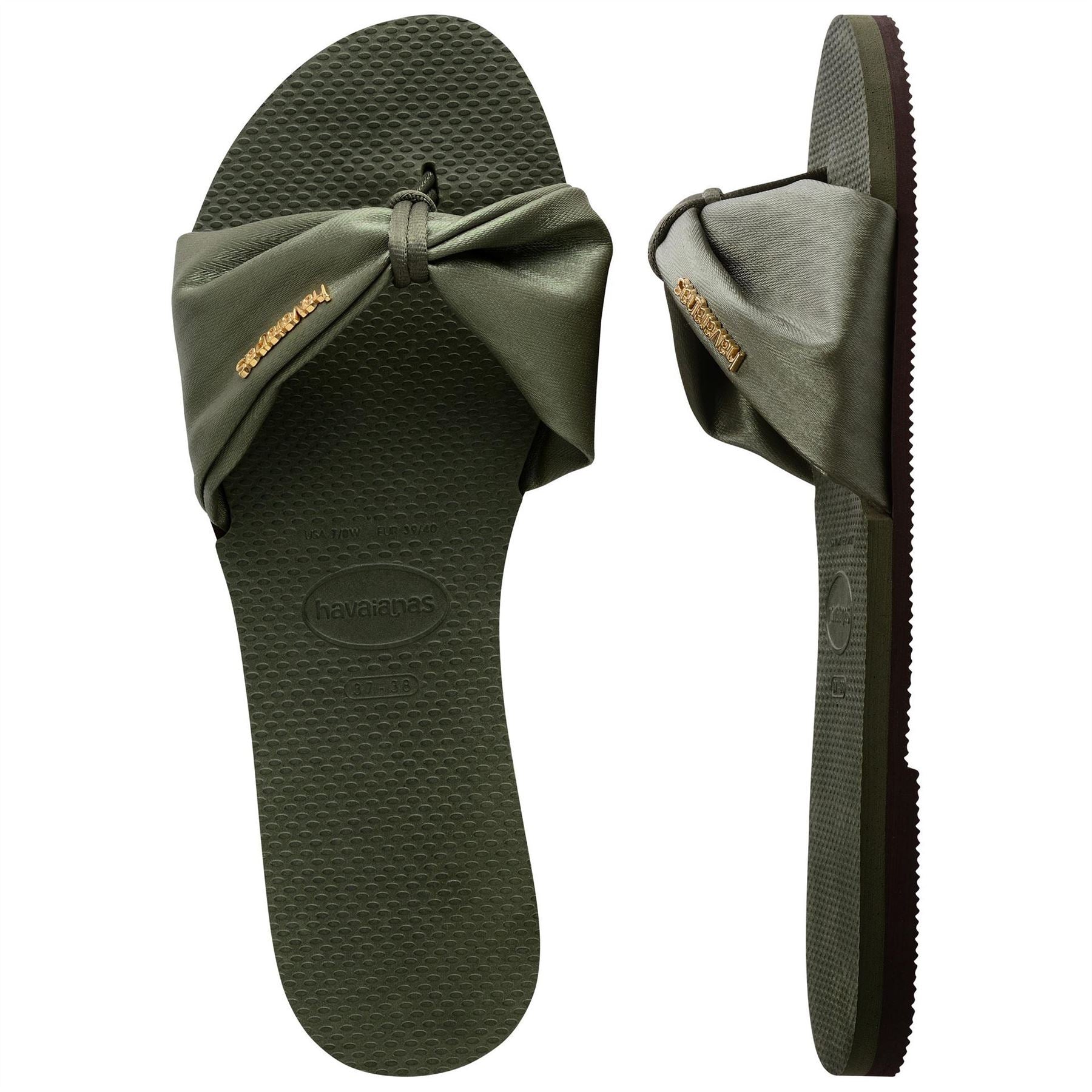 Havaianas Womens Hav. You St Tropez Classic Green 35 Flip Flops