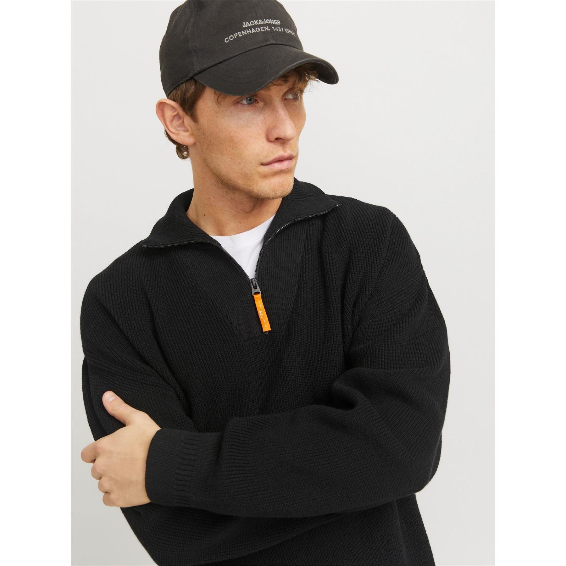 Jack and Jones Jj Half Zip Knitted Fleece