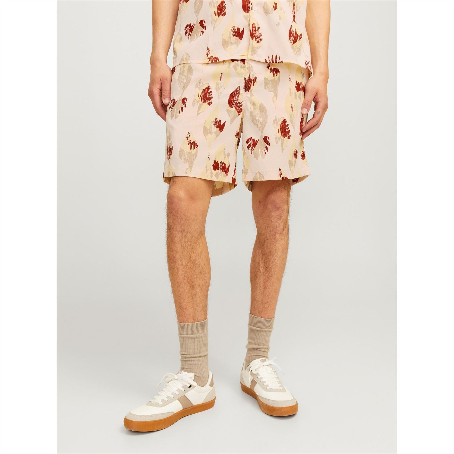 Jack and Jones Textured Sweat Shorts with Elasticated Waistband