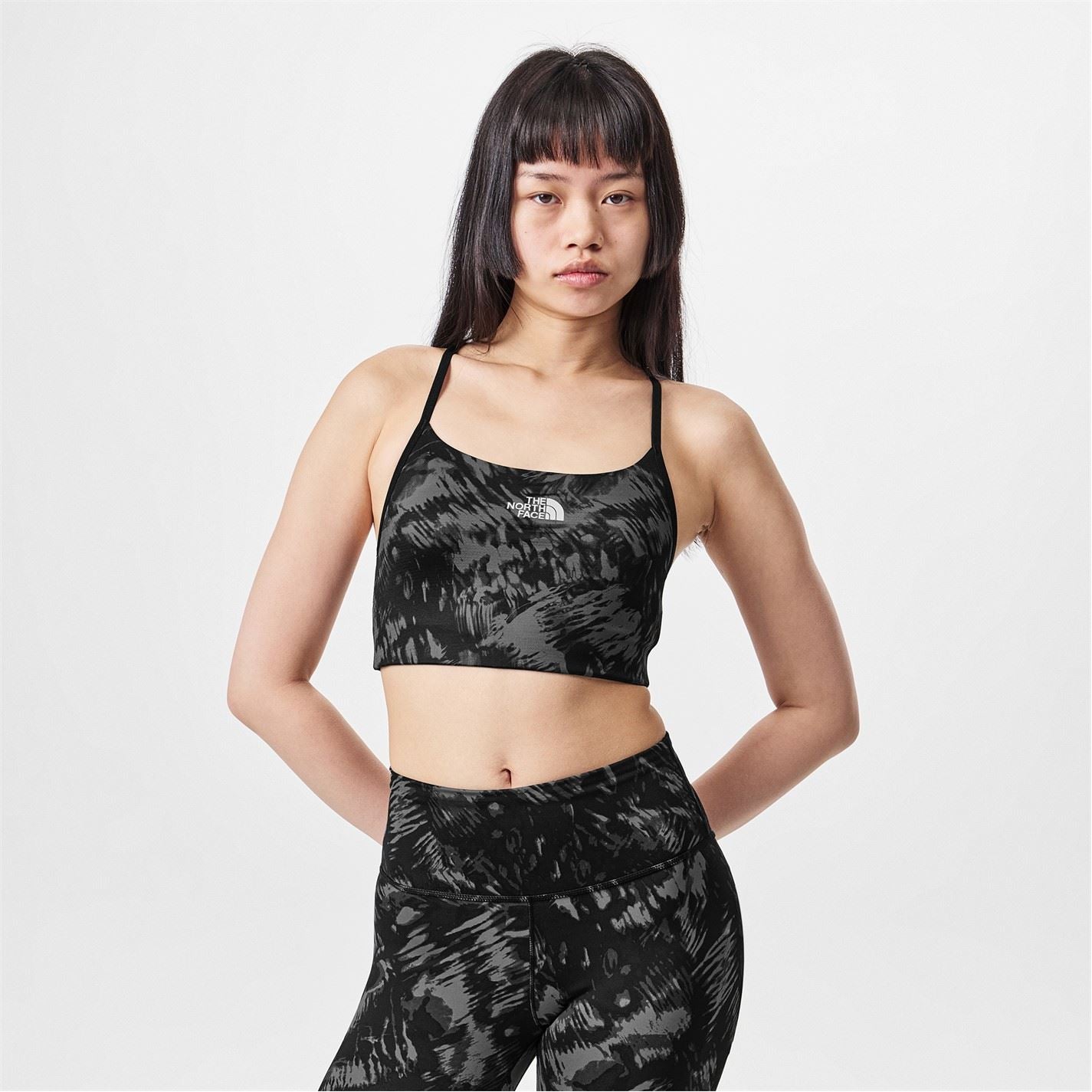The North Face Flex Bra Aop Tnf Black Waterfall