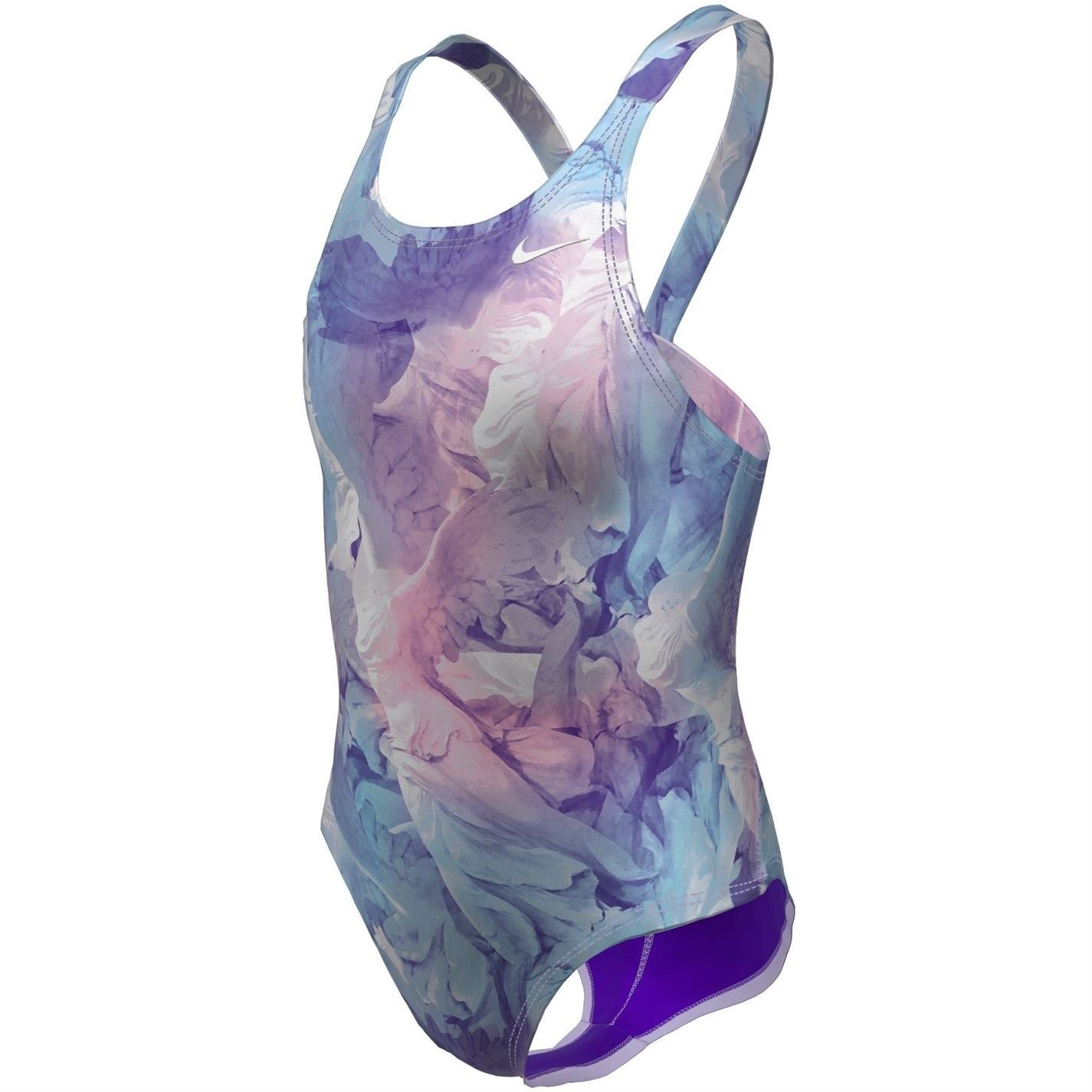 Nike Hydra Strong Fastback Abstract Patterned One-Piece Swimsuit