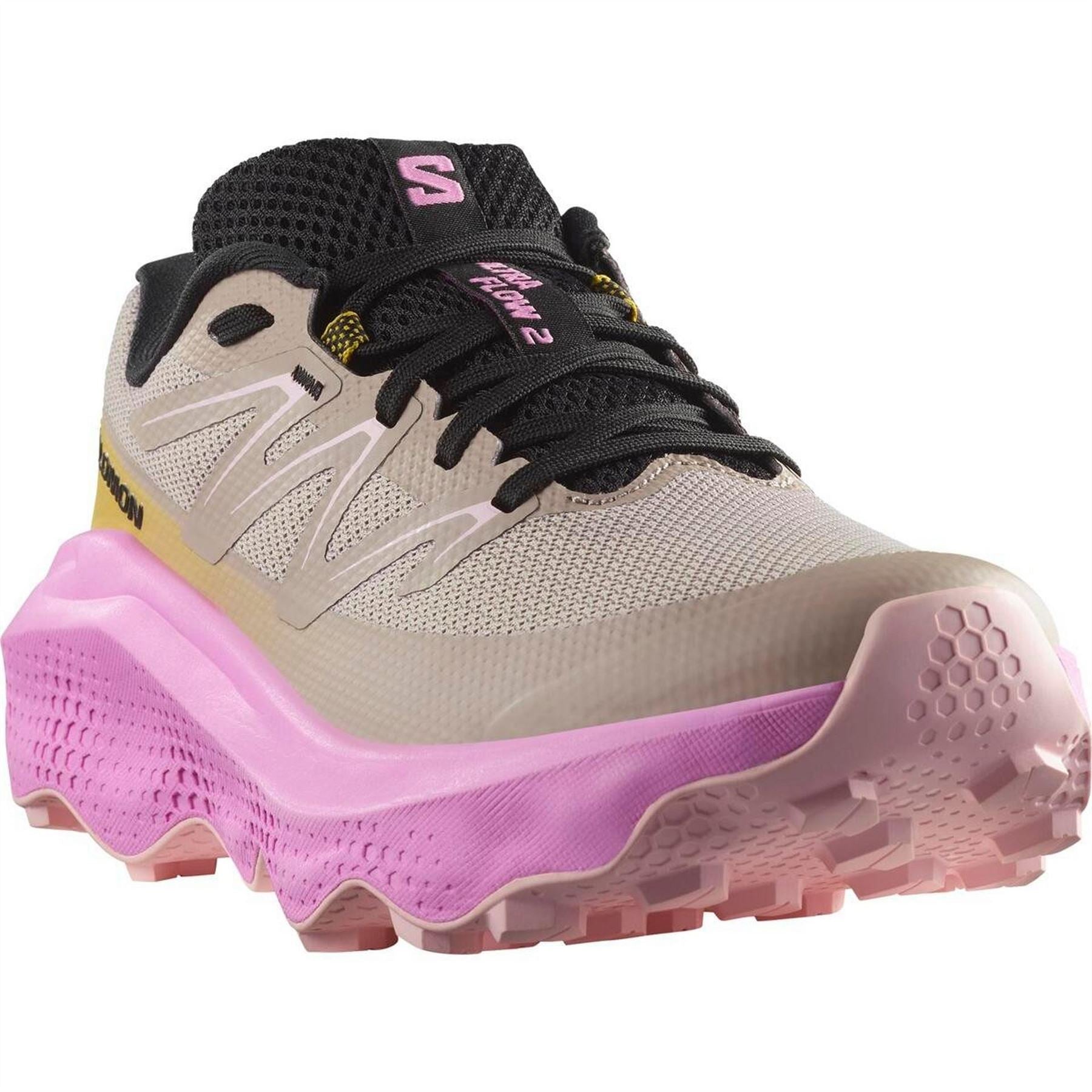 Salomon Womens Ultra Flow 2 W Ethere Cyclamen Bla Trail Running