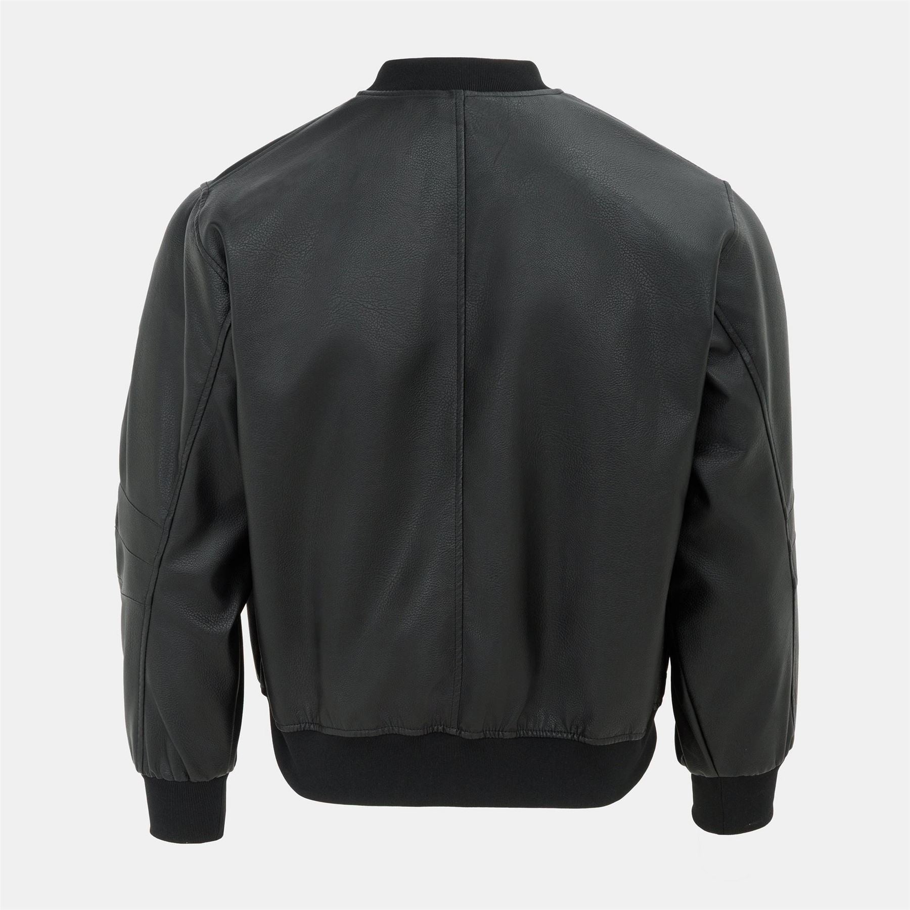Firetrap Mens Pu Bomber