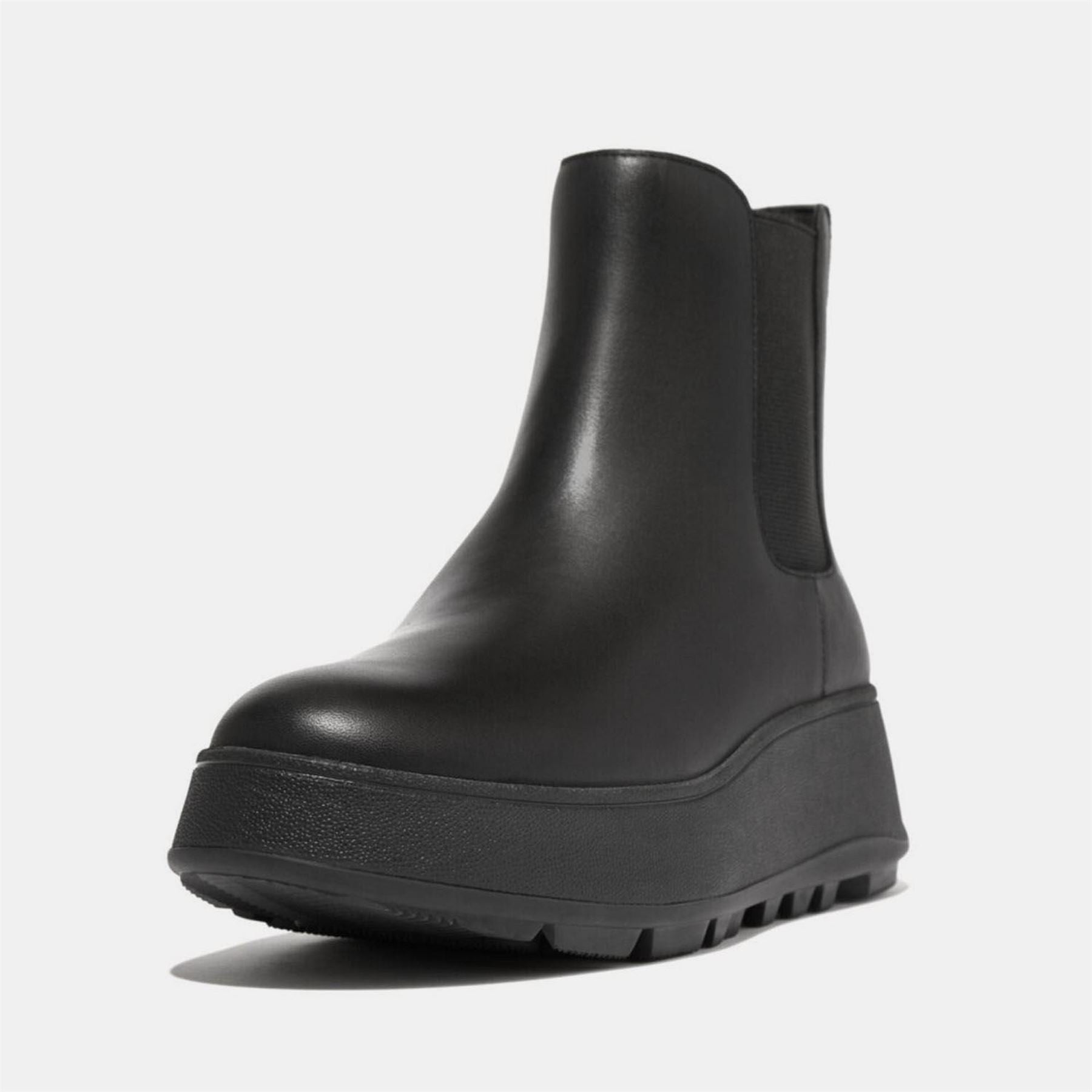 Fitflop Mode Waterproof Leather Flatform Chelsea Boots