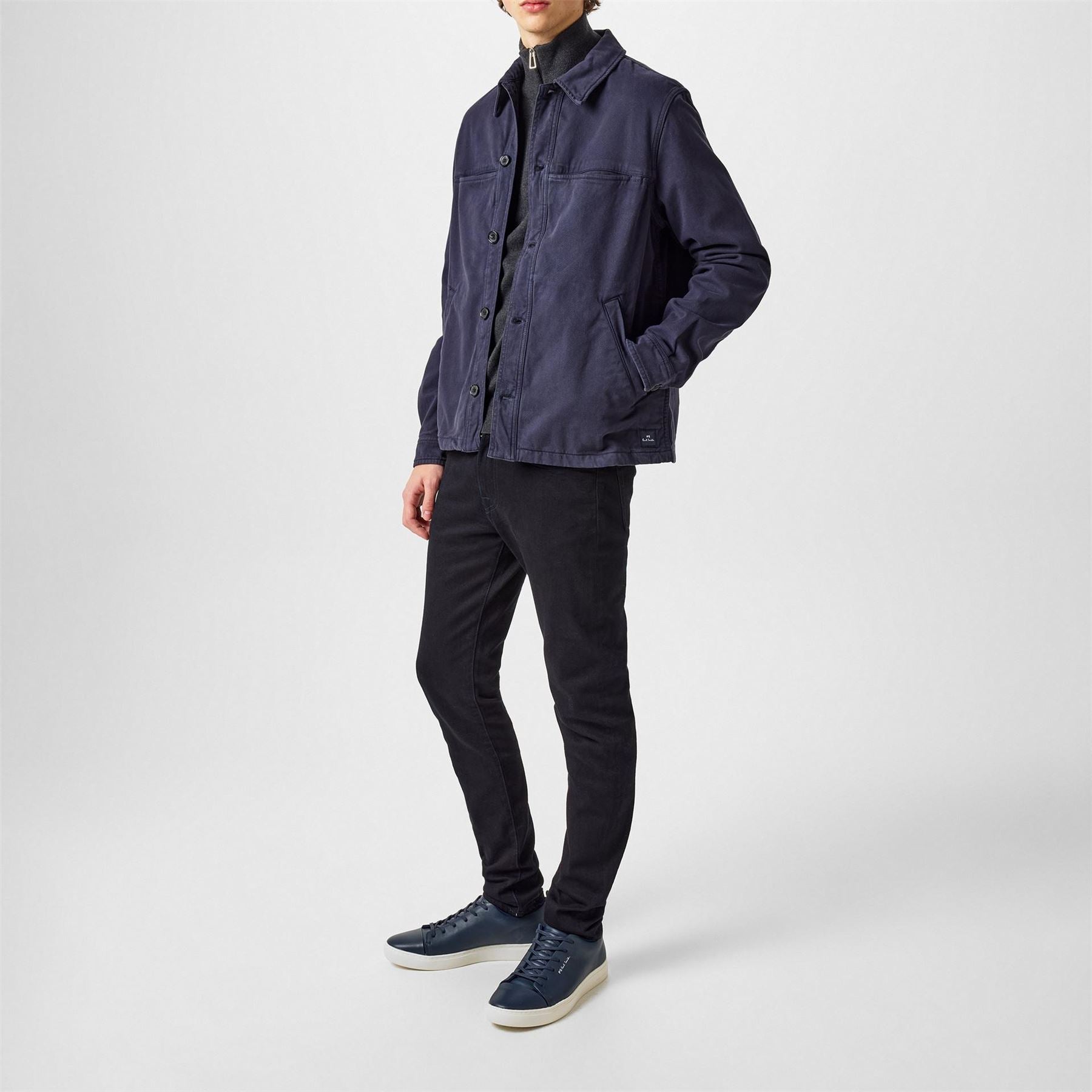 PS Paul Smith Moleskin Long Sleeve Harrington Jacket