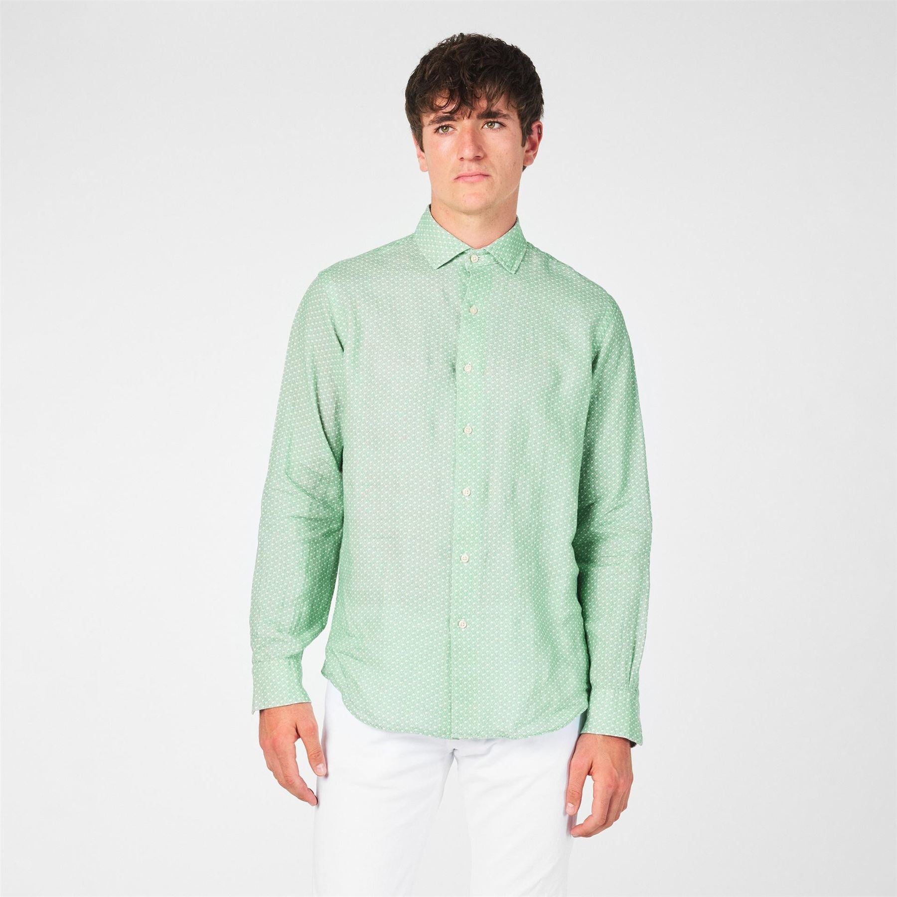 Polo Ralph Lauren Regular Fit Cuff Sleeve Point Collar Shirt