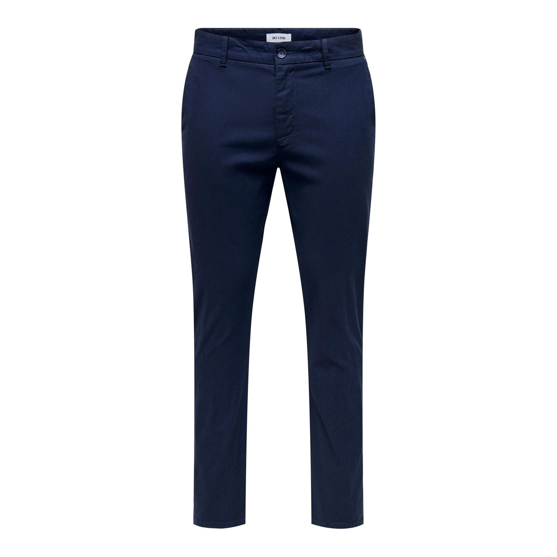 Only Solid Patterned Slim Trousers