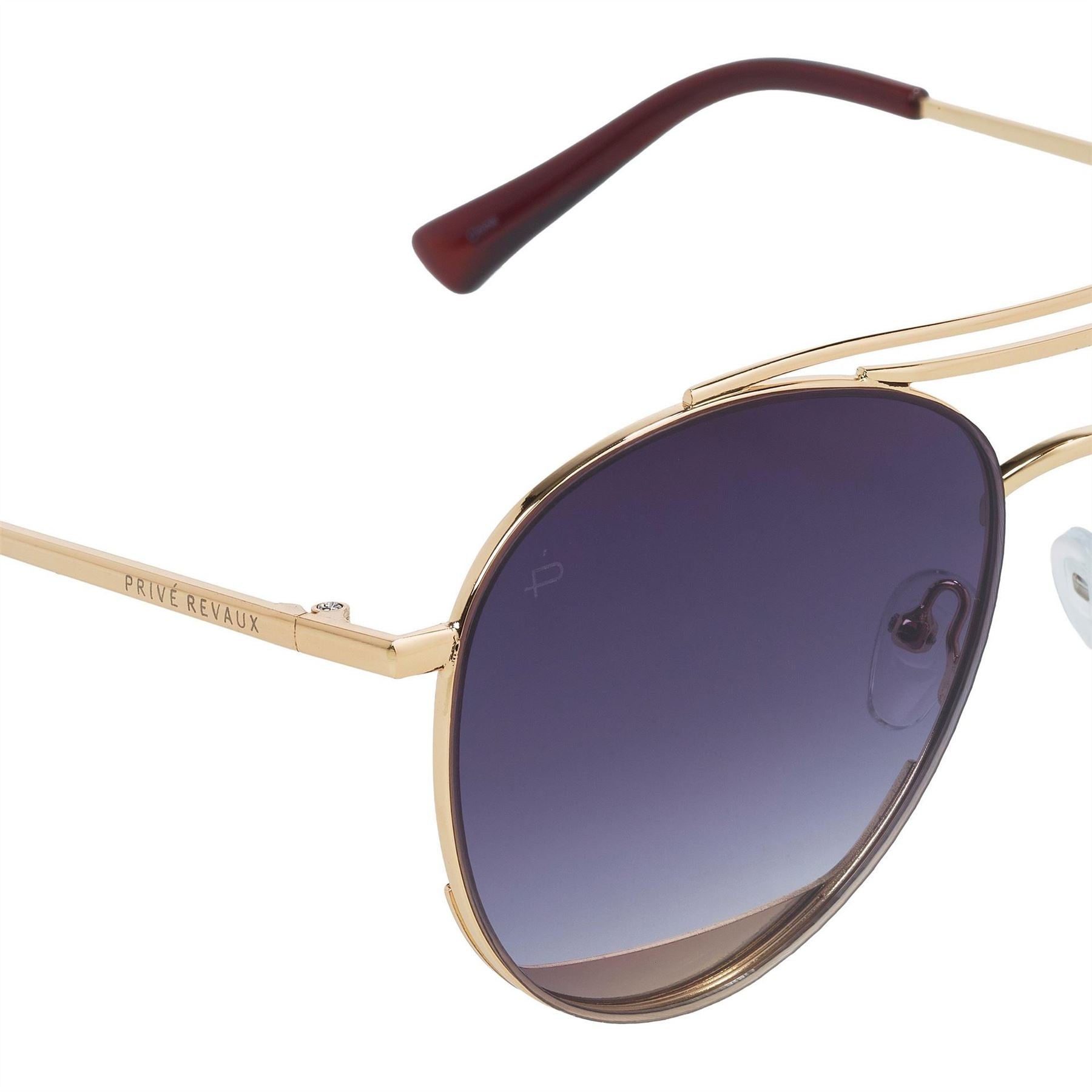 Prive Revaux R The Dave Aviator Double Bridge Sunglasses