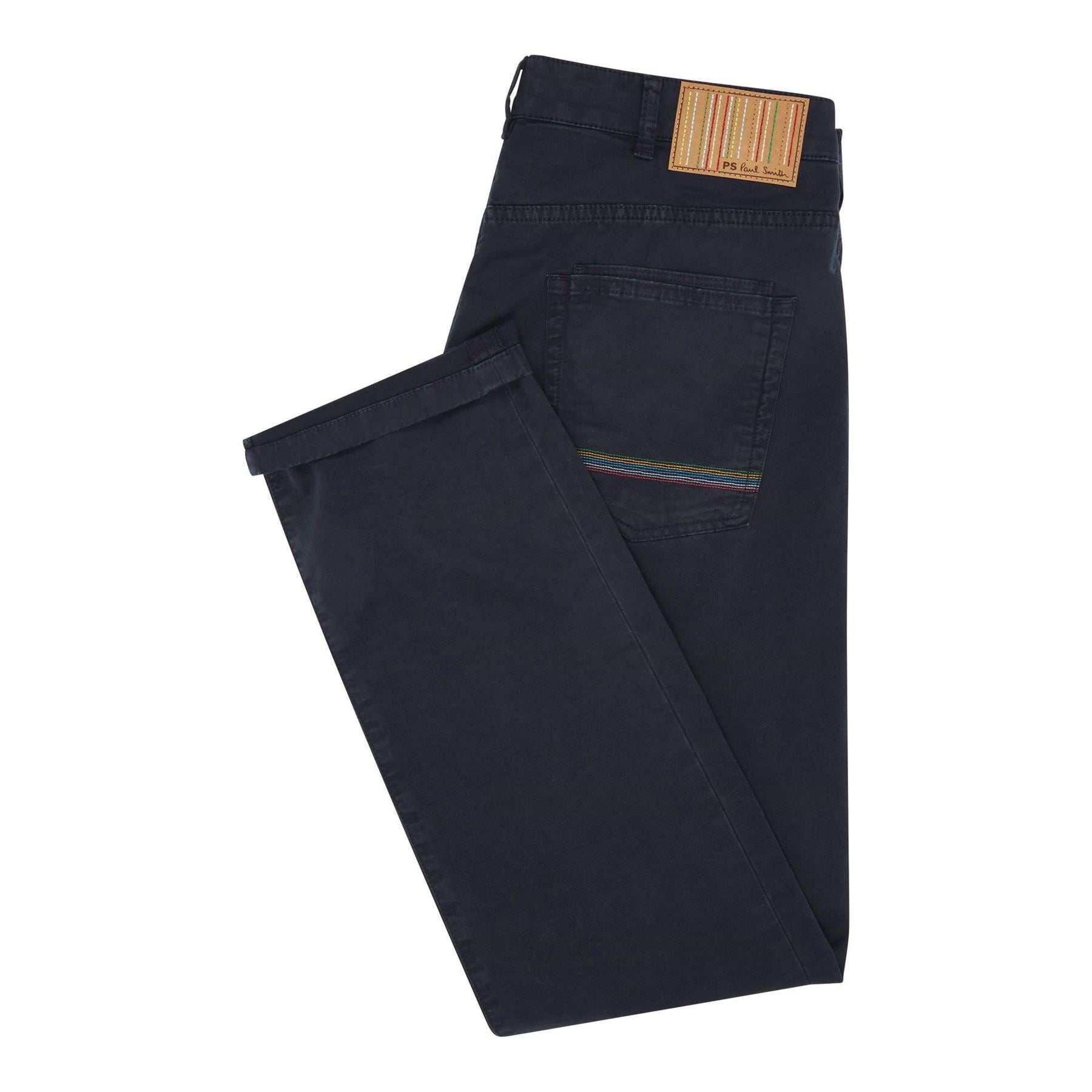 PS Paul Smith Solid Patterned Five Pocket Straight Chinos