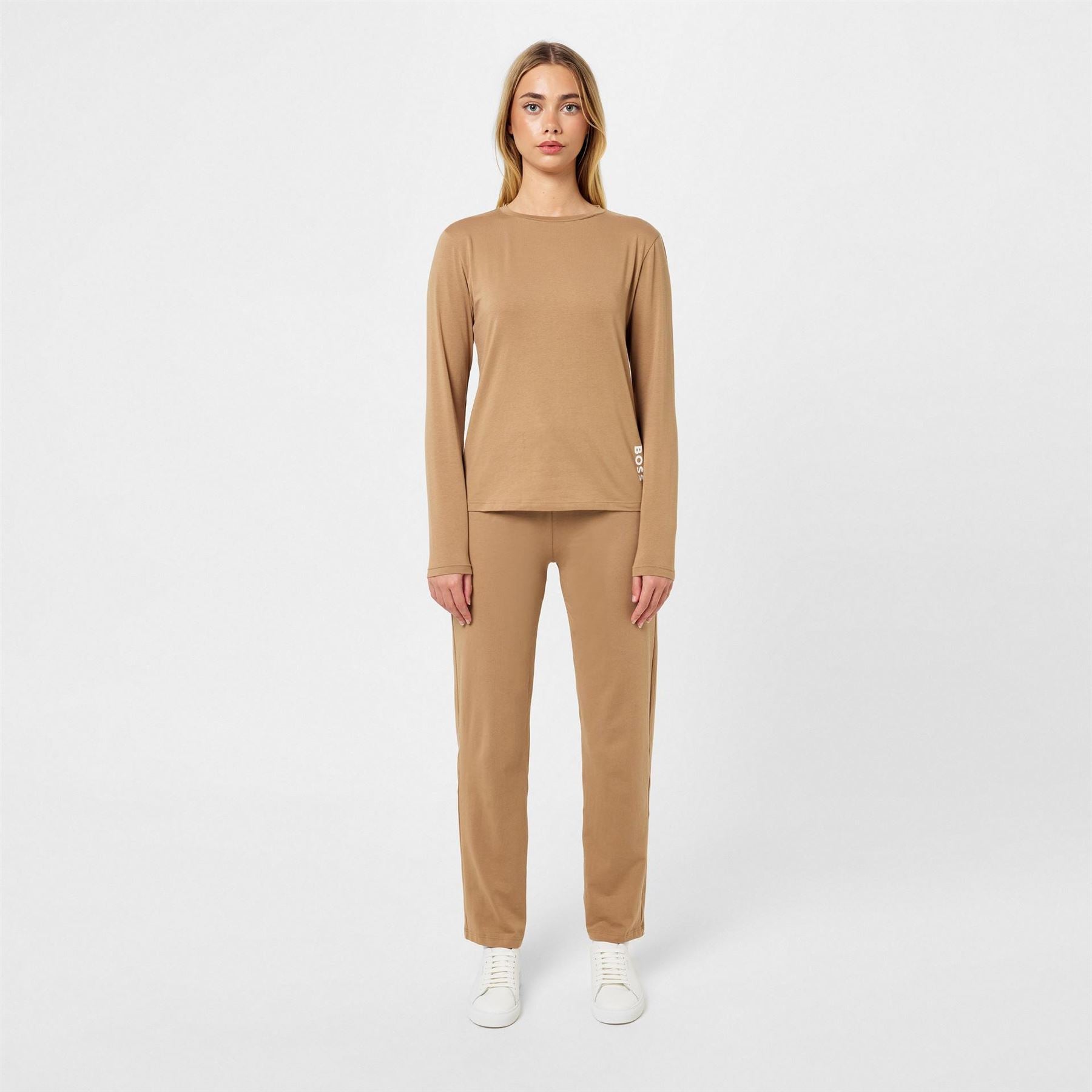 Boss Crew Neck Long Sleeve Relaxed Fit Pyjama Set