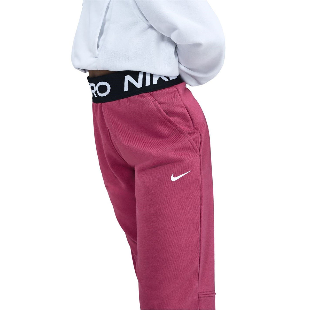 Nike Pro Fleece Solid Patterned Slim Joggers