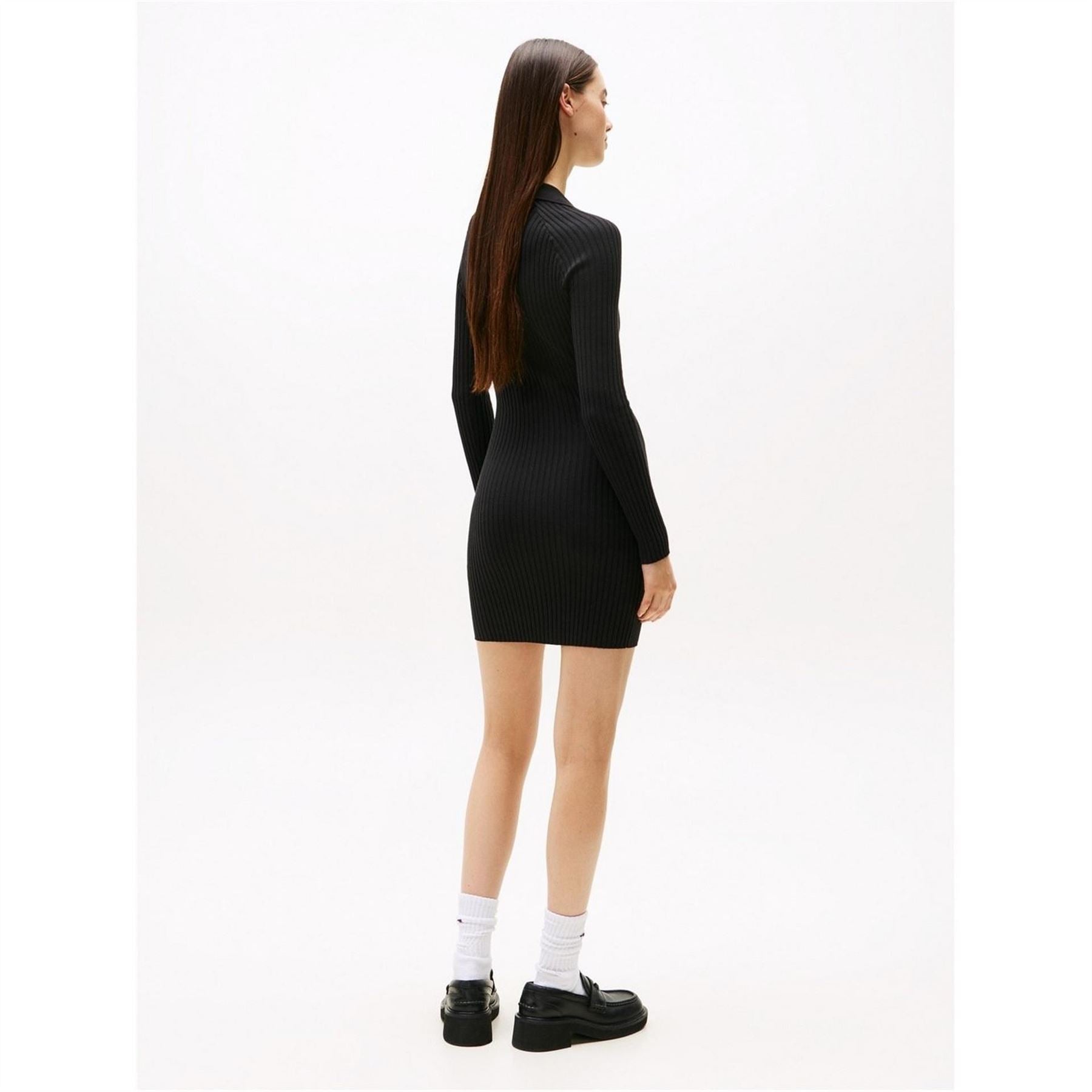 Tommy Jeans Badge Rib Jumper Dress