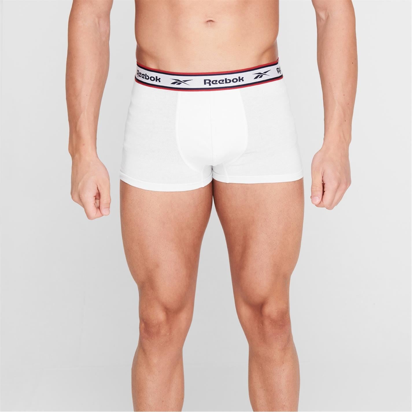 Reebok Mens 3 Pack Boxer Shorts Barlow