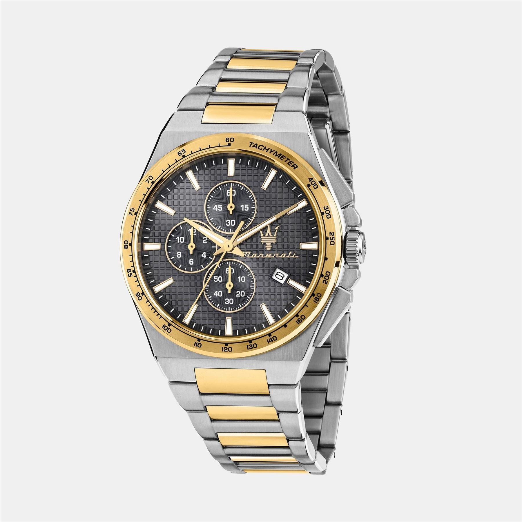 Maserati Velocita Racing Alligator Leather Strap Analogue Watch