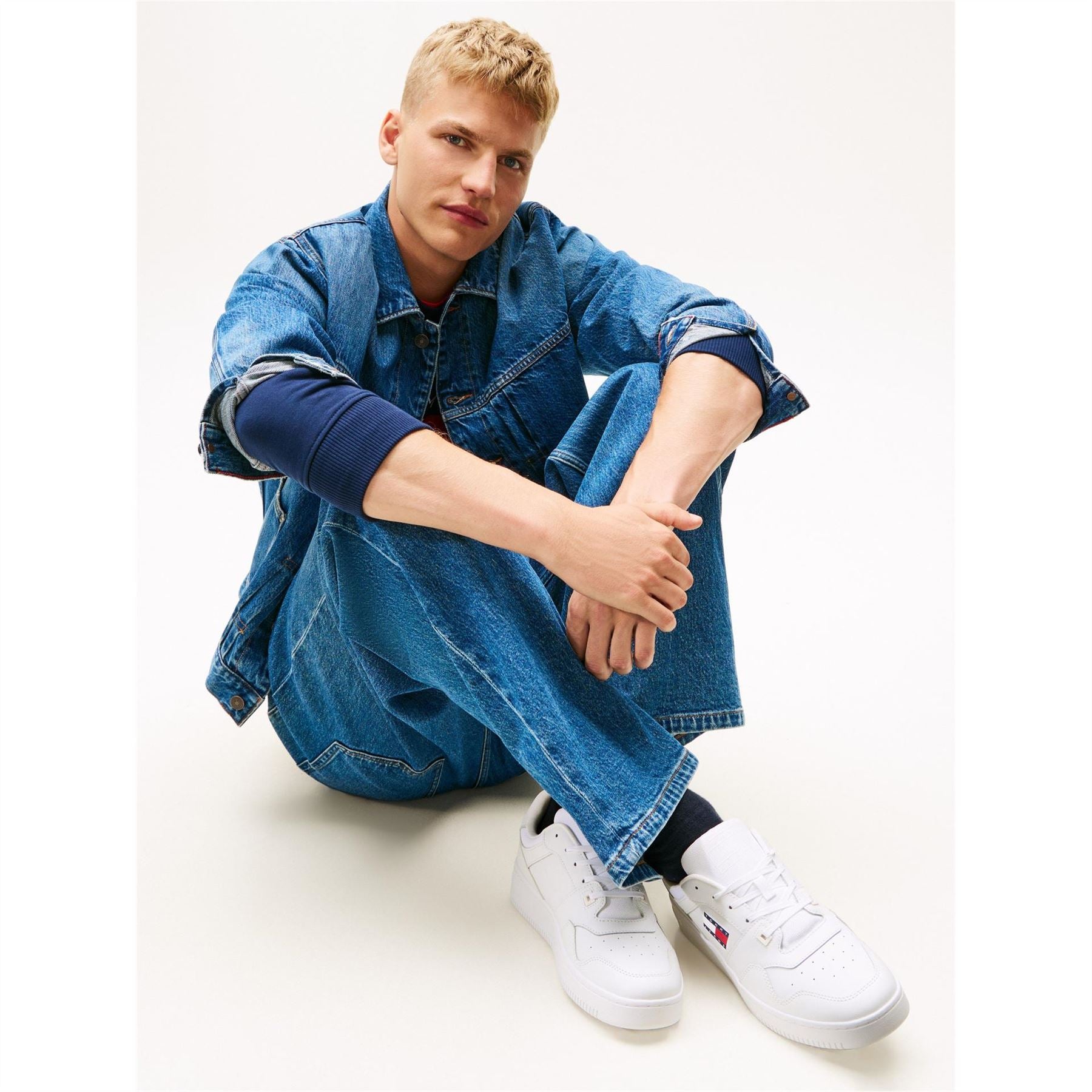 Tommy Jeans Leather Basket Trainers