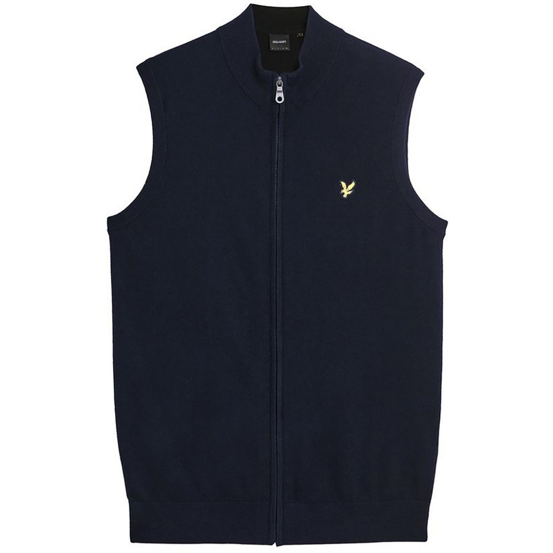 Lyle and Scott Zipped Knitted Sweater Vest