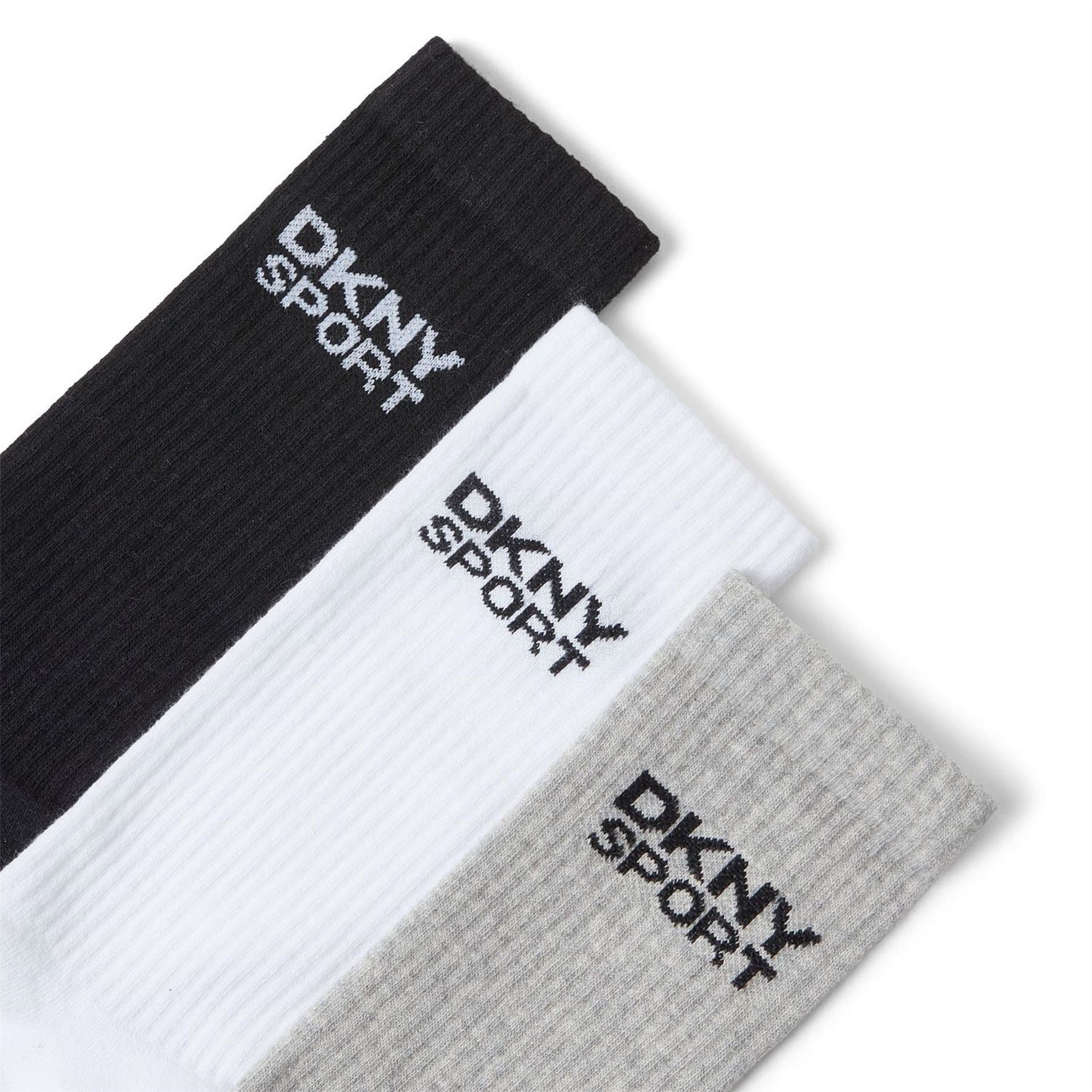 DKNY Mens 3 Pack Sports Socks Radde