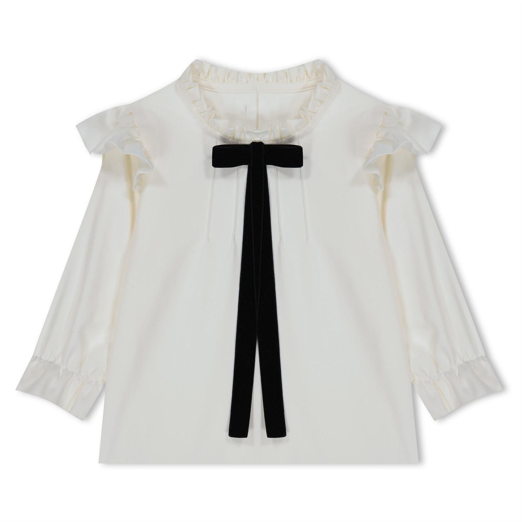 Phi High Neck Long Sleeve Regular Fit Blouse