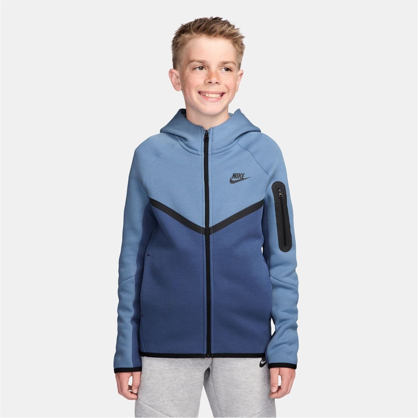 Nike Sportswear Tech Fleece Big Kids  Full Zip Hoodie