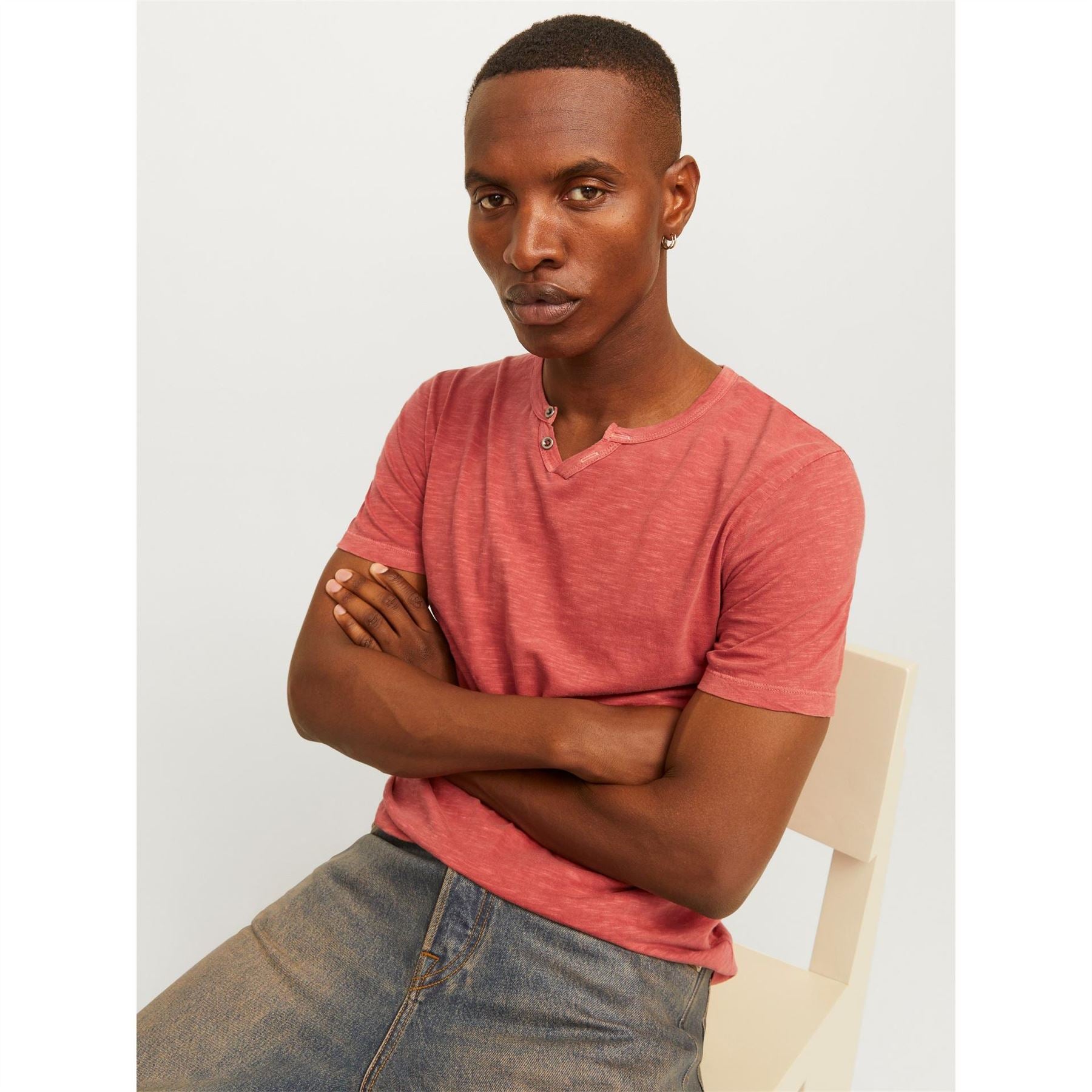 Jack and Jones V-Neck Regular Fit Short Sleeve T-Shirt