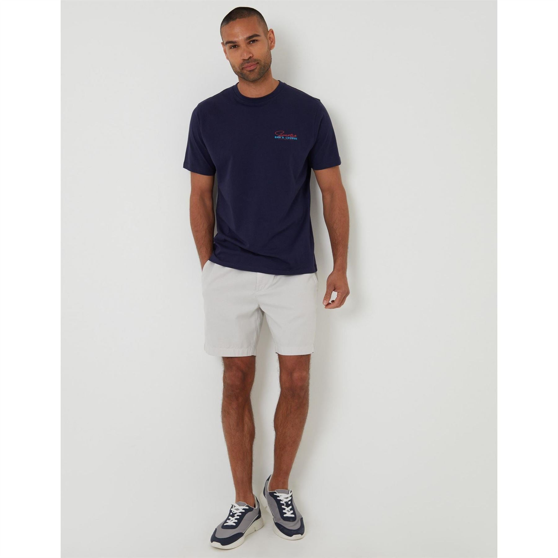 Threadbare Regular Fit Lettering Crew Neck T-Shirt