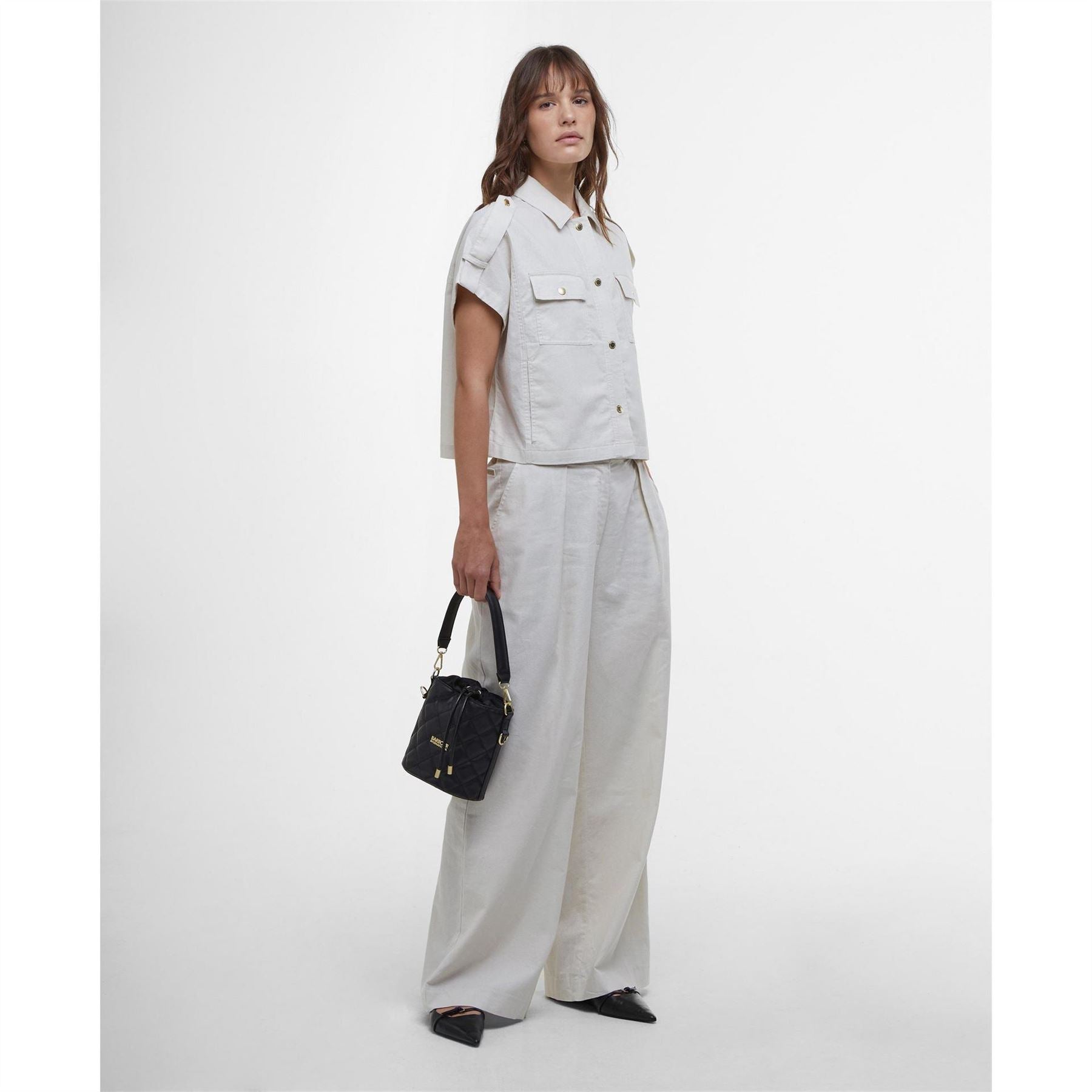 Barbour International Wide Leg Trousers