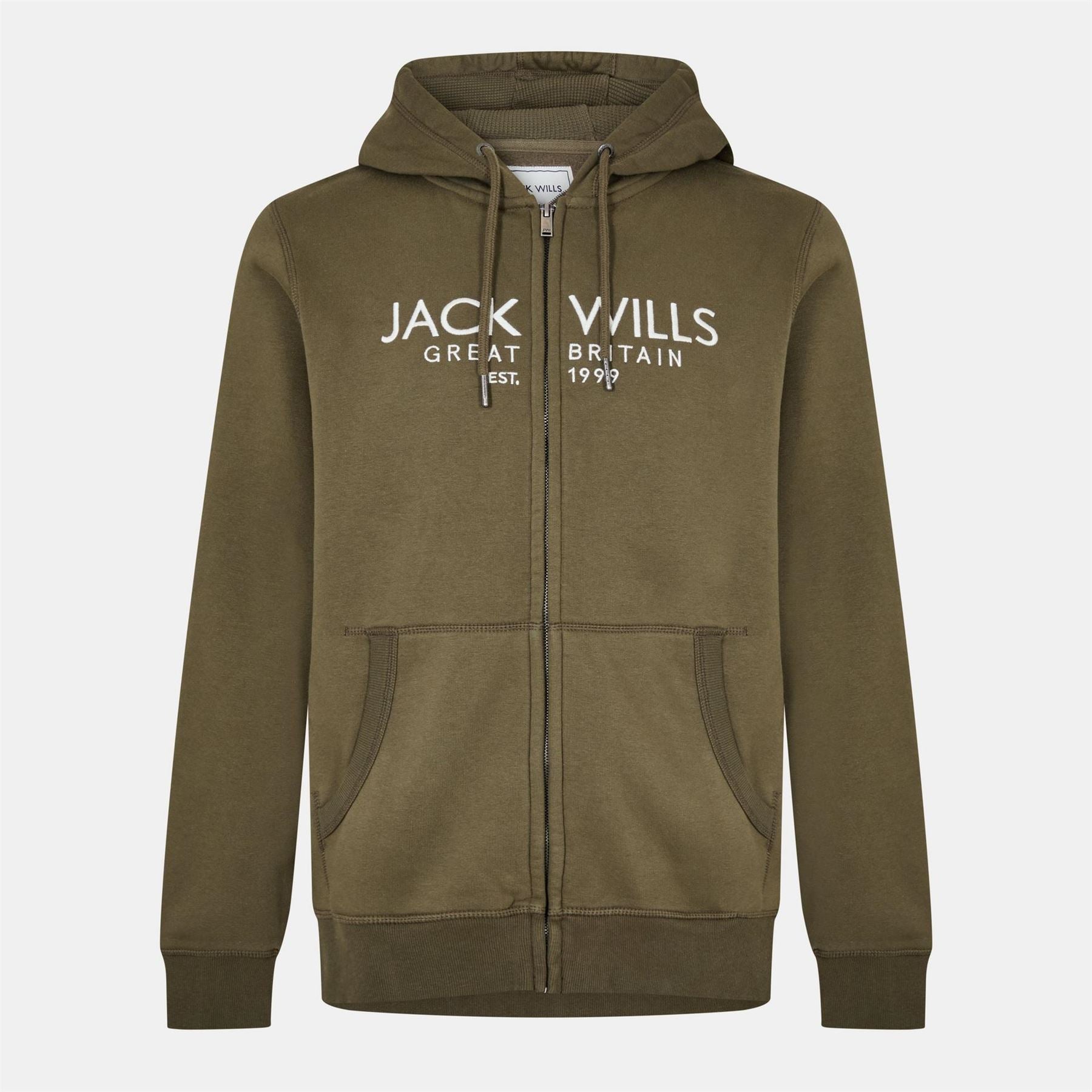 Jack Wills Mens Graphic Zip Hoodie