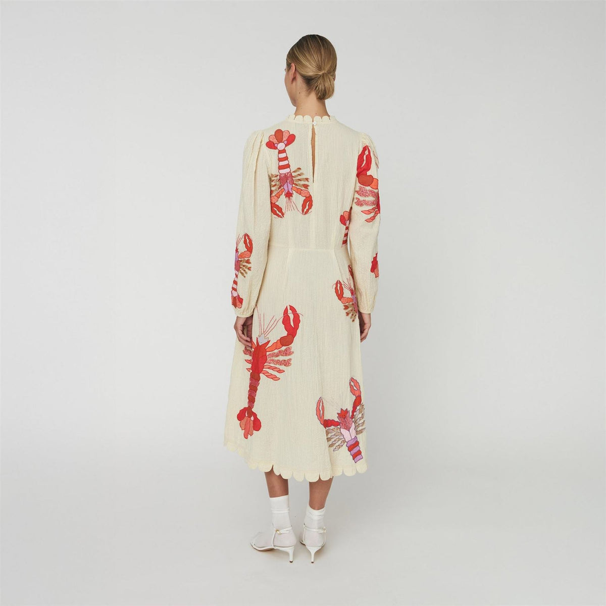 Stella Nova Nova Embroidered Midi Dress   Multicolour
