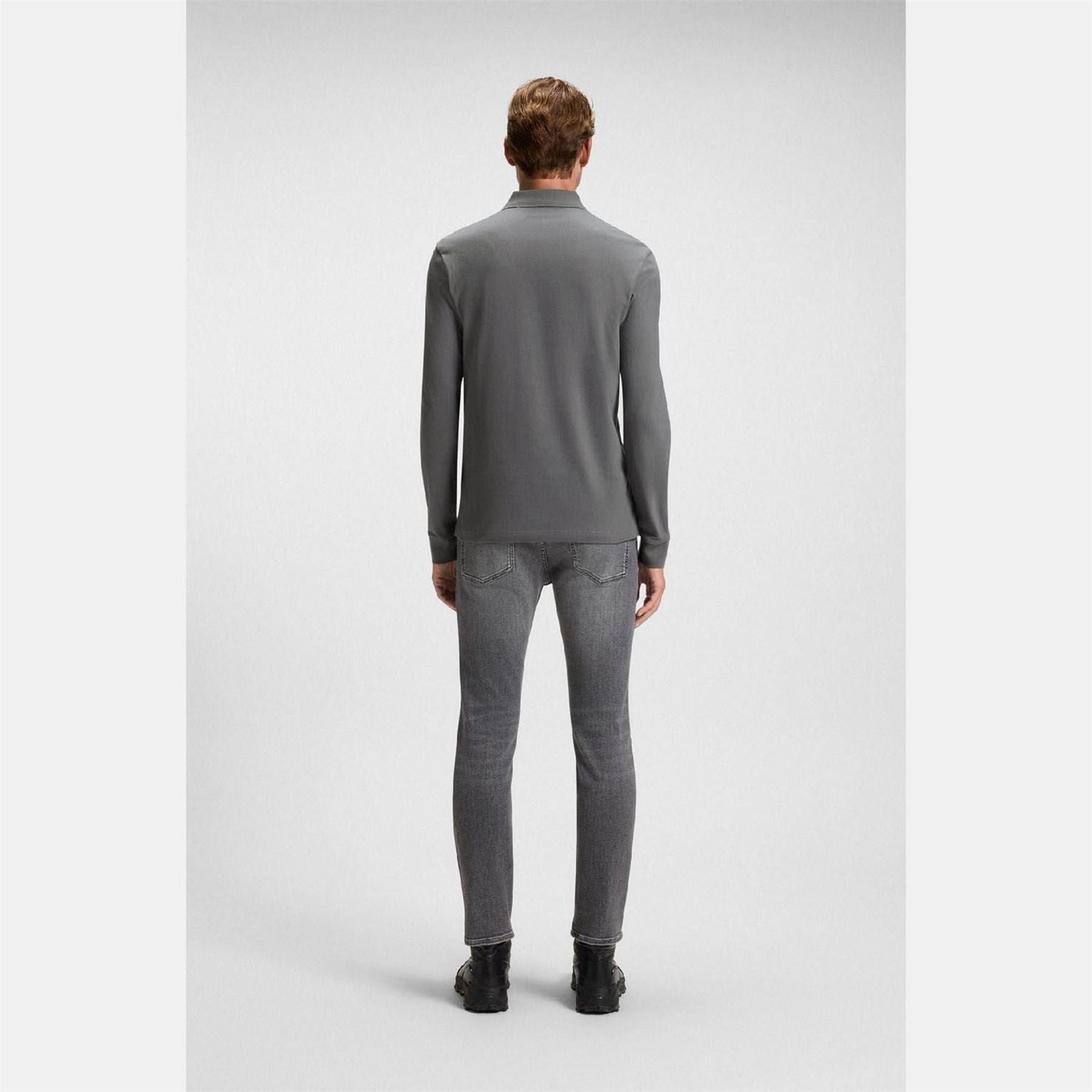 Boss Slim Fit Long Sleeve Polo Shirt
