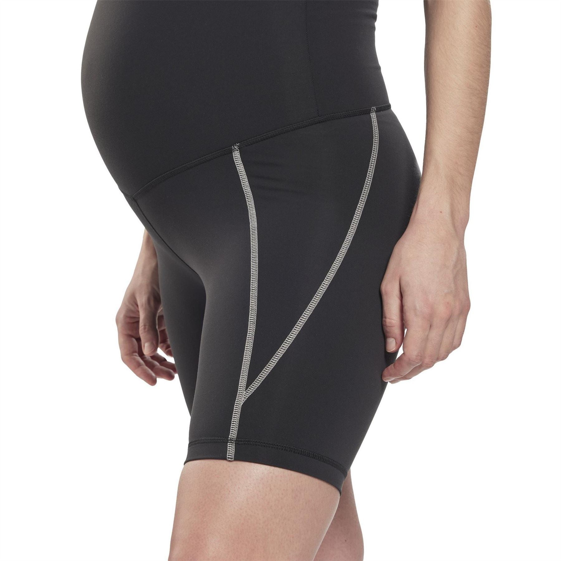 Reebok Womens Maternity Legging Shorts Cycling Shorts