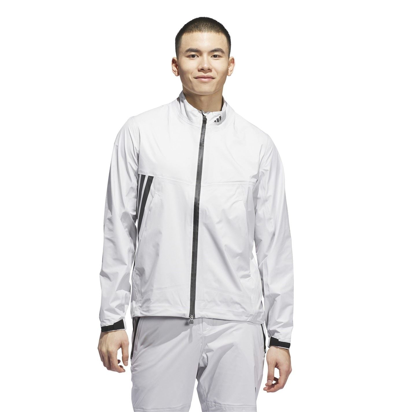 adidas Solid Patterned Full Zipper Running Jacket