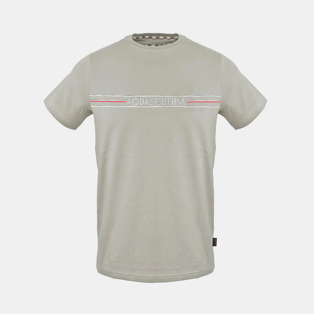 Aquascutum Wordmark Crew Neck Regular Fit Short Sleeve T-Shirt